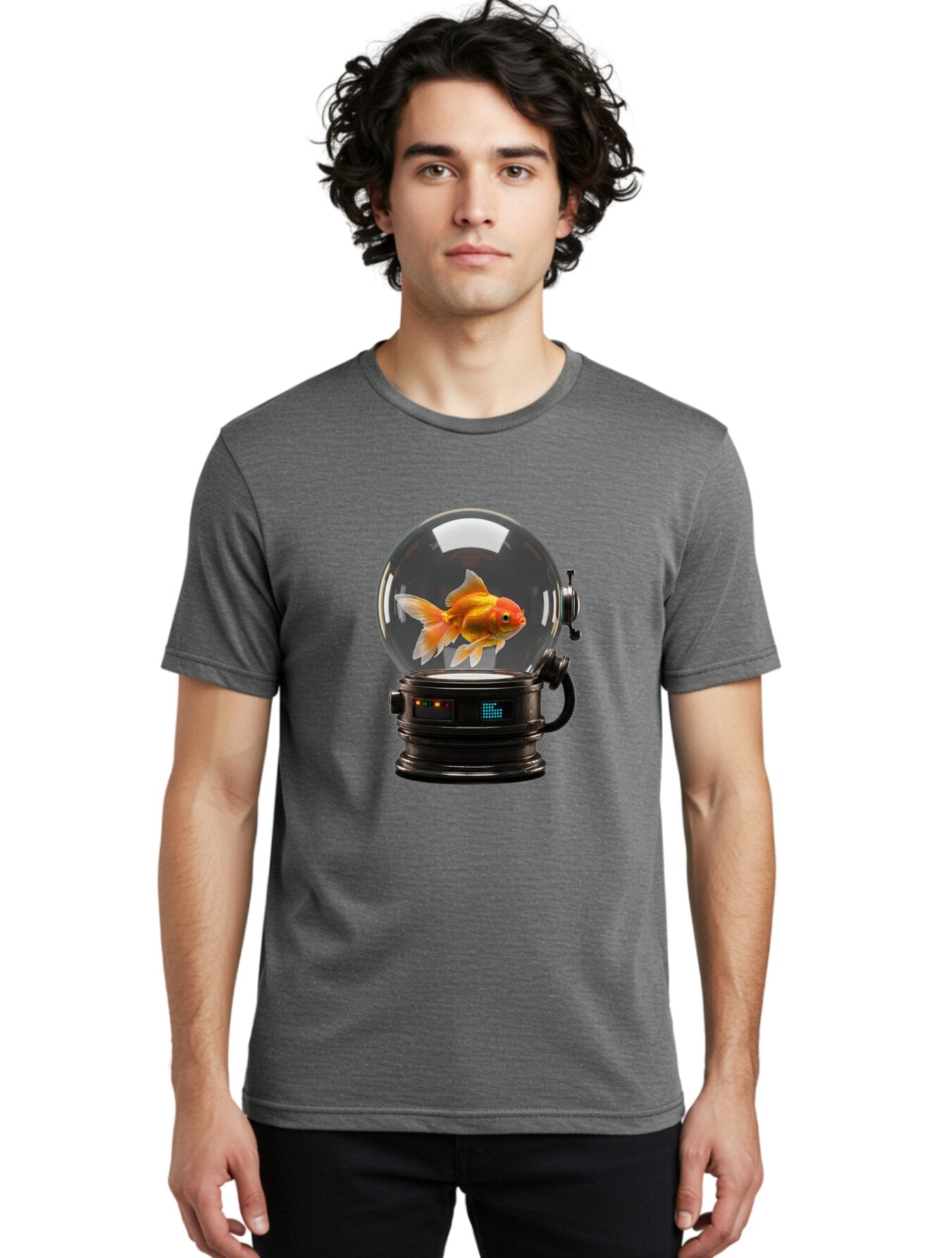 Goldfish-In-Glass-Globe Men'S Graphic Tee, 100% Cotton, Comfortable Casual Summer Wear, Machine Washable, Vintage Camera, Old Camera, Antique Camera, Black Camera, Classic Photography, Photography Equipment, Nostalgic Device, Film Camera, Bam567 26