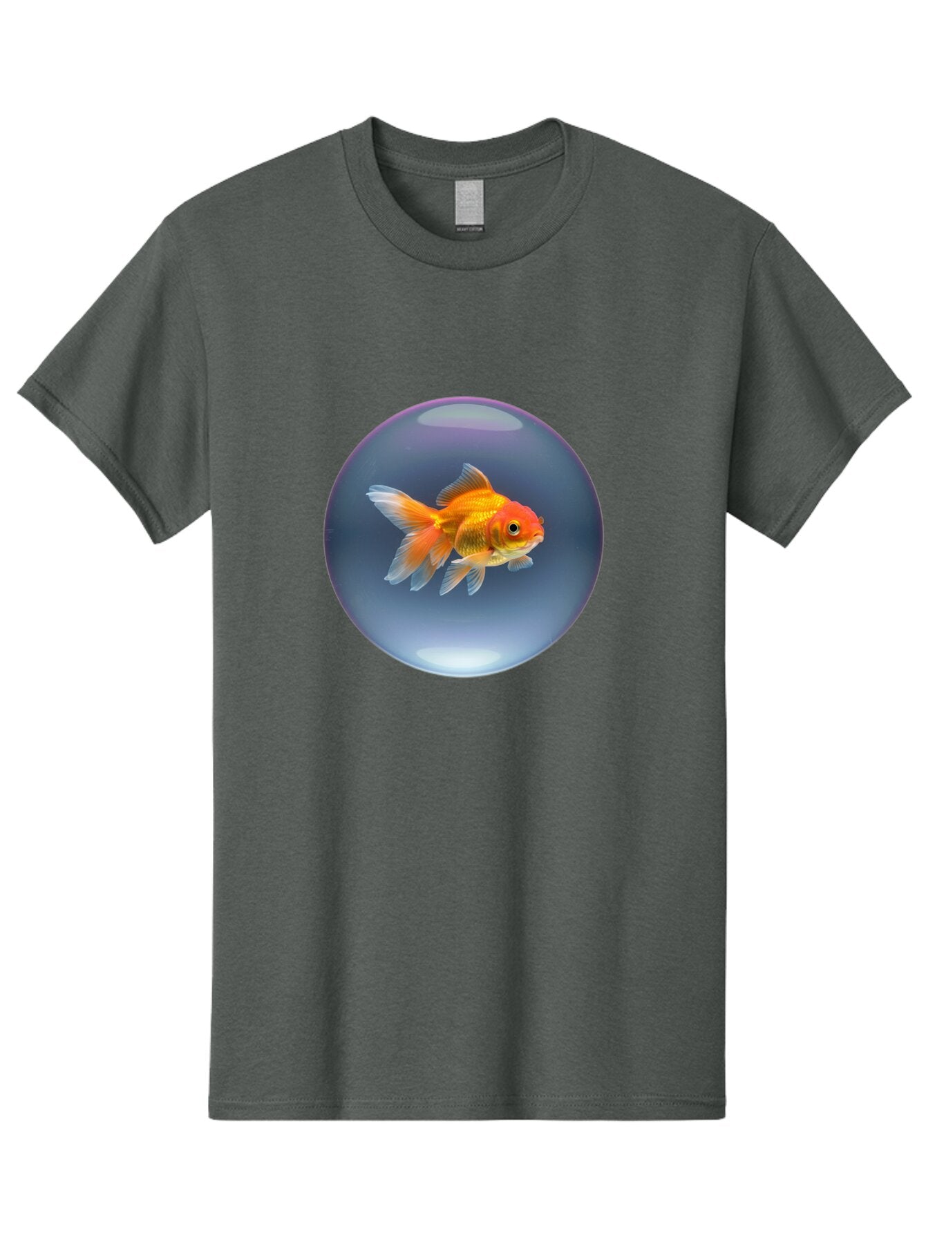 Goldfish-In-Glass-Orb Men'S Graphic Tee, 100% Cotton, Comfortable Casual Summer Wear, Machine Washable, Vintage Camera, Old Camera, Antique Camera, Black Camera, Classic Photography, Photography Equipment, Nostalgic Device, Film Camera, Bam568