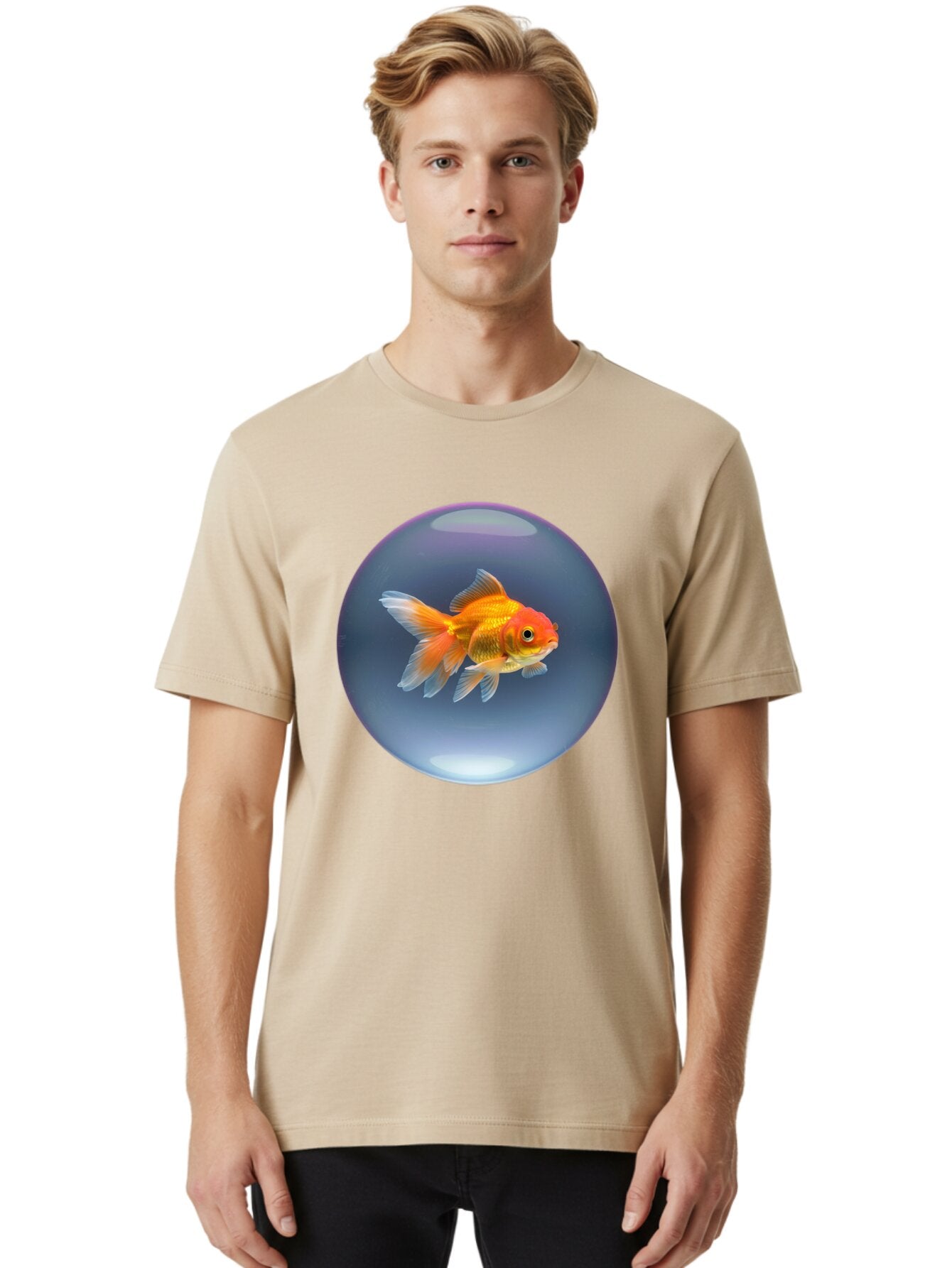 Goldfish-In-Glass-Orb Men'S Graphic Tee, 100% Cotton, Comfortable Casual Summer Wear, Machine Washable, Vintage Camera, Old Camera, Antique Camera, Black Camera, Classic Photography, Photography Equipment, Nostalgic Device, Film Camera, Bam568 22