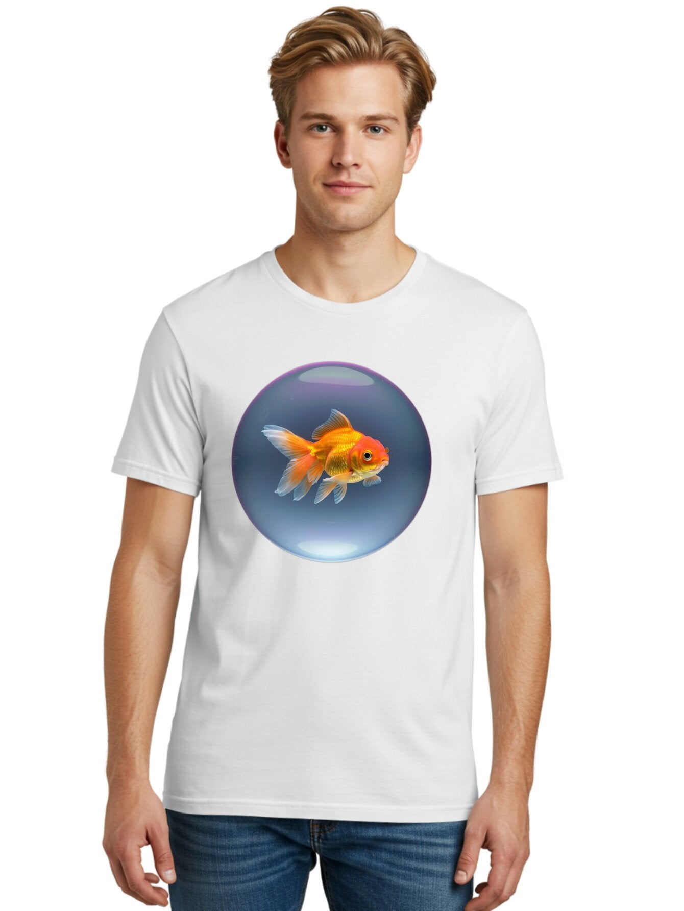 Goldfish-In-Glass-Orb Men'S Graphic Tee, 100% Cotton, Comfortable Casual Summer Wear, Machine Washable, Vintage Camera, Old Camera, Antique Camera, Black Camera, Classic Photography, Photography Equipment, Nostalgic Device, Film Camera, Bam568 28