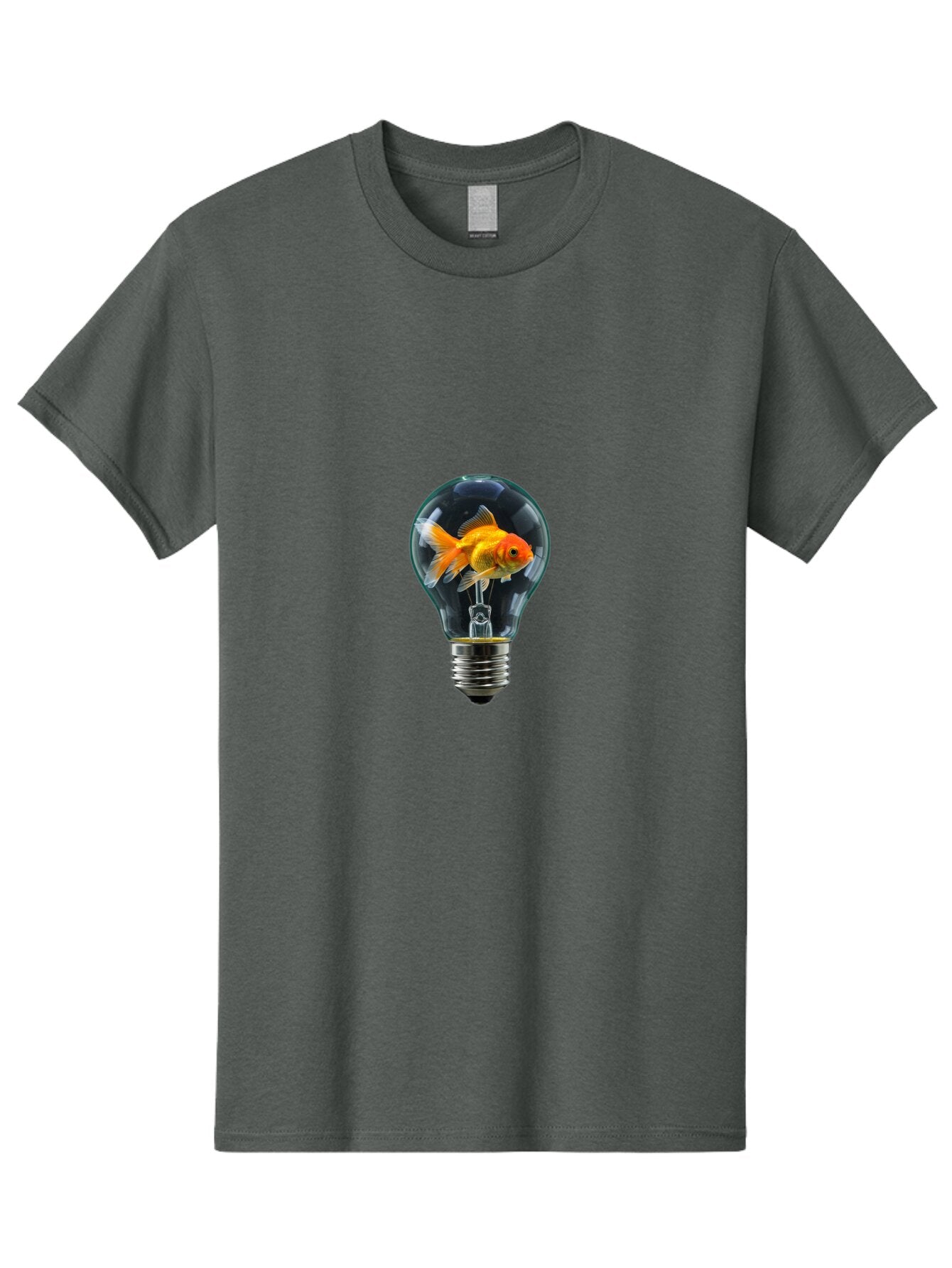 Goldfish-In-Lightbulb Men'S Graphic Tee, 100% Cotton, Comfortable Casual Summer Wear, Machine Washable, Vintage Camera, Old Camera, Antique Camera, Black Camera, Classic Photography, Photography Equipment, Nostalgic Device, Film Camera, Bam569 3