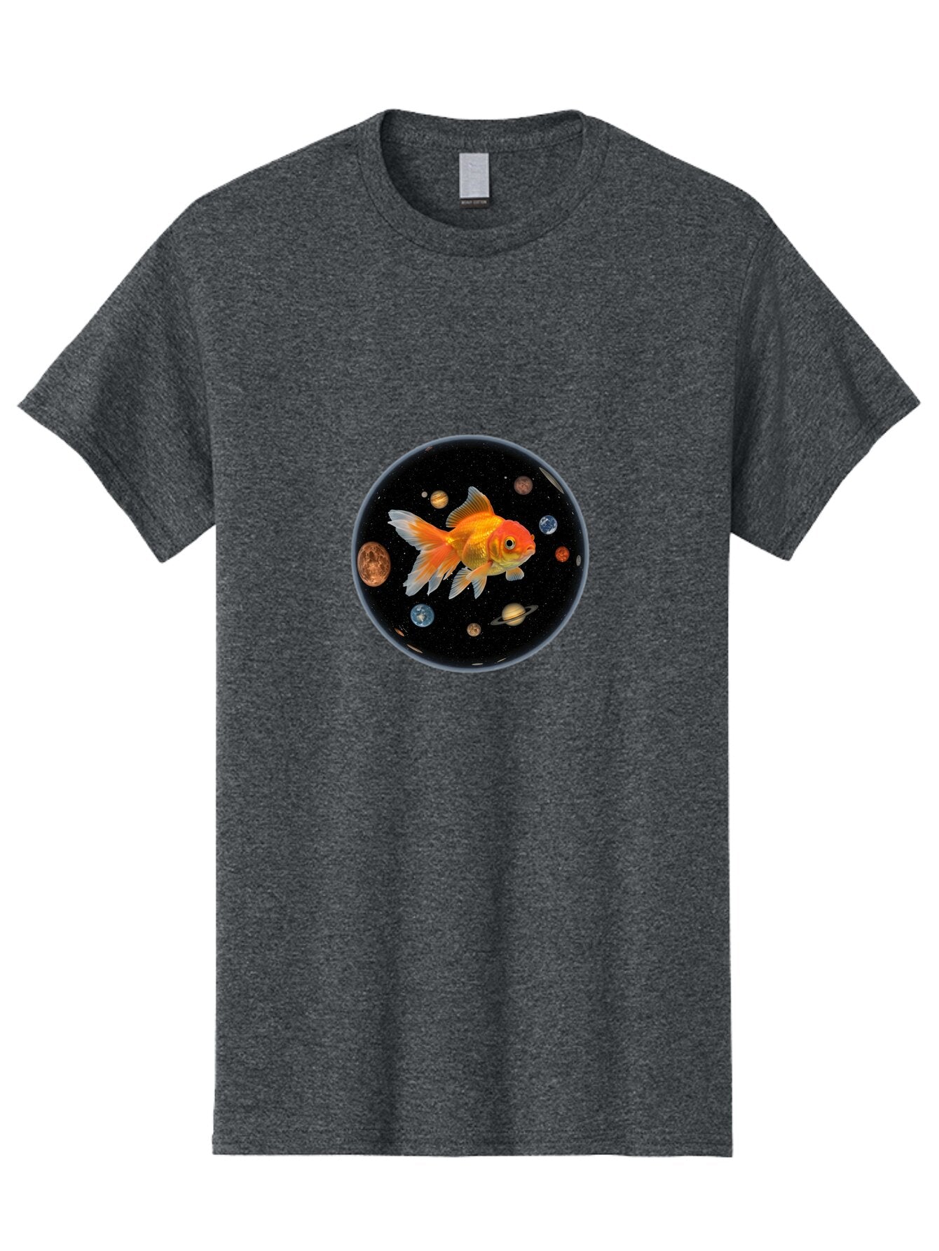 Goldfish-In-Space Men'S Graphic Tee, 100% Cotton, Comfortable Casual Summer Wear, Machine Washable, Vintage Camera, Old Camera, Antique Camera, Black Camera, Classic Photography, Photography Equipment, Nostalgic Device, Film Camera, Camera Art Bam570
