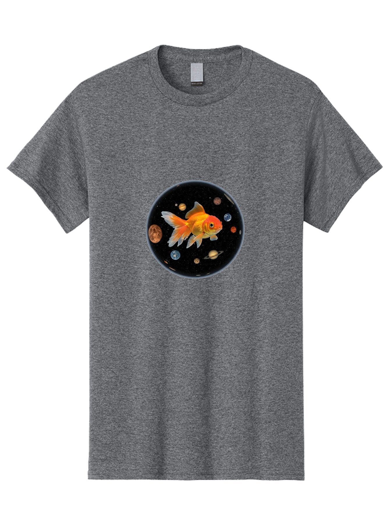 Goldfish-In-Space Men'S Graphic Tee, 100% Cotton, Comfortable Casual Summer Wear, Machine Washable, Vintage Camera, Old Camera, Antique Camera, Black Camera, Classic Photography, Photography Equipment, Nostalgic Device, Film Camera, Camera Art Bam570 3