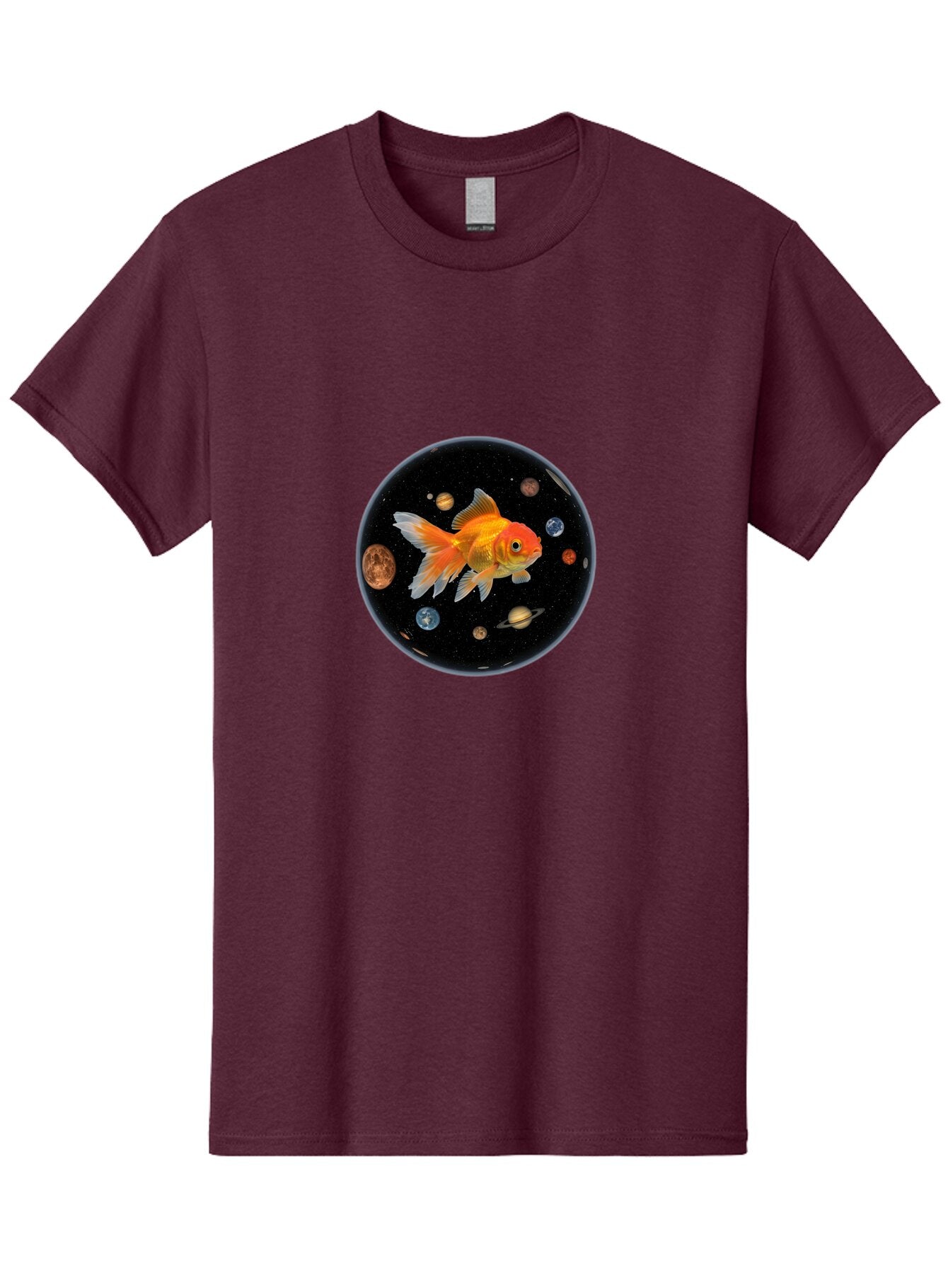 Goldfish-In-Space Men'S Graphic Tee, 100% Cotton, Comfortable Casual Summer Wear, Machine Washable, Vintage Camera, Old Camera, Antique Camera, Black Camera, Classic Photography, Photography Equipment, Nostalgic Device, Film Camera, Camera Art Bam570 13