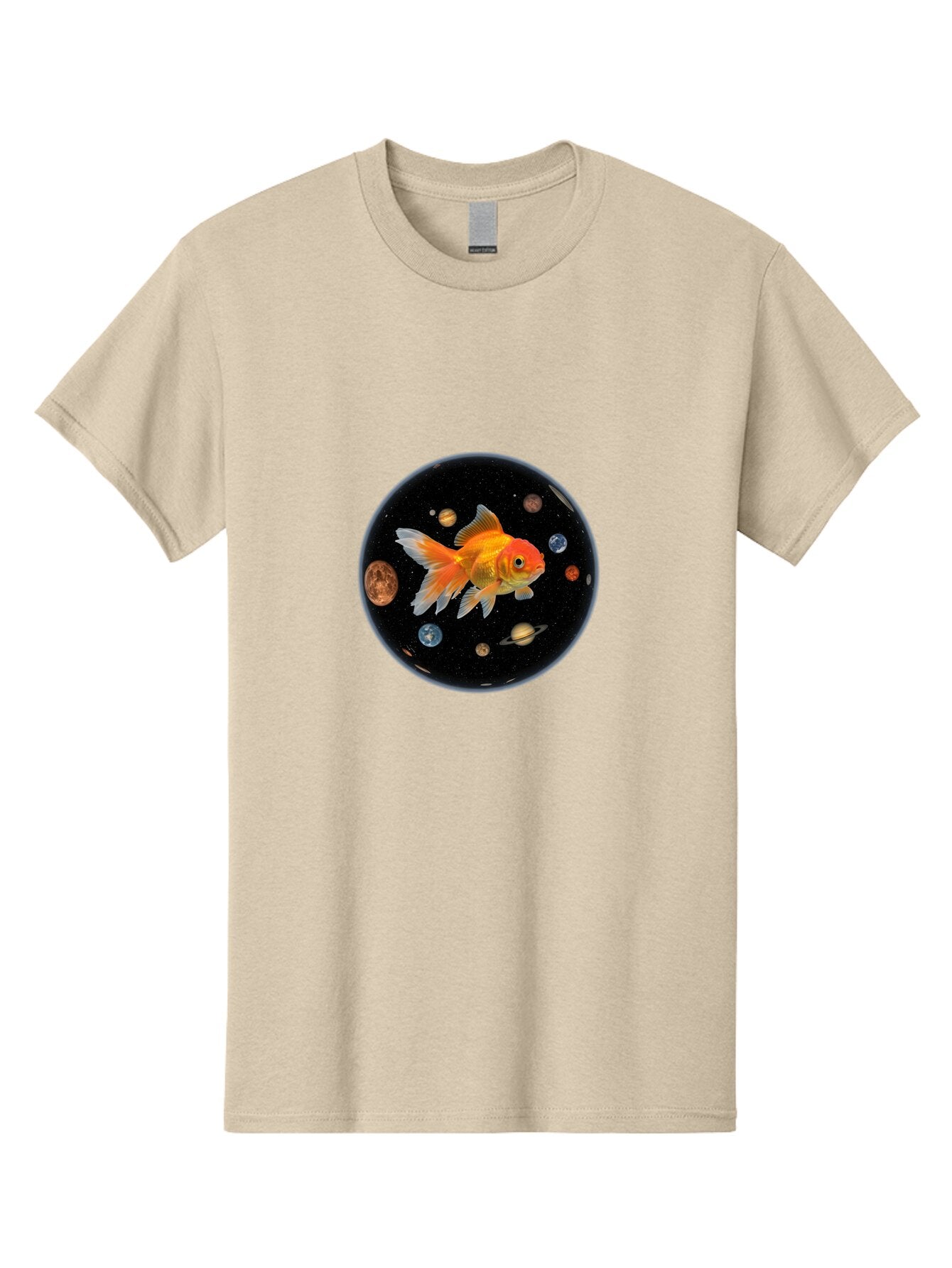 Goldfish-In-Space Men'S Graphic Tee, 100% Cotton, Comfortable Casual Summer Wear, Machine Washable, Vintage Camera, Old Camera, Antique Camera, Black Camera, Classic Photography, Photography Equipment, Nostalgic Device, Film Camera, Camera Art Bam570 10