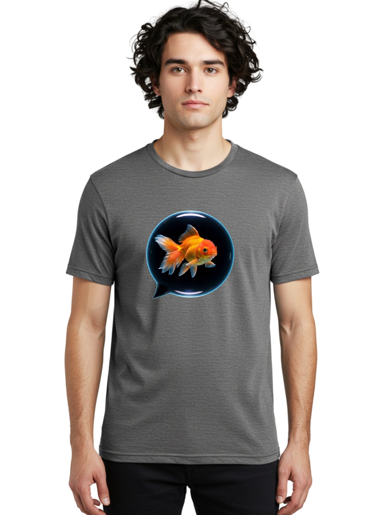 Goldfish-In-Speech-Bubble Men'S Graphic Tee, 100% Cotton, Comfortable Casual Summer Wear, Machine Washable, Vintage Camera, Old Camera, Antique Camera, Black Camera, Classic Photography, Photography Equipment, Nostalgic Device, Film Camera, Bam571 26