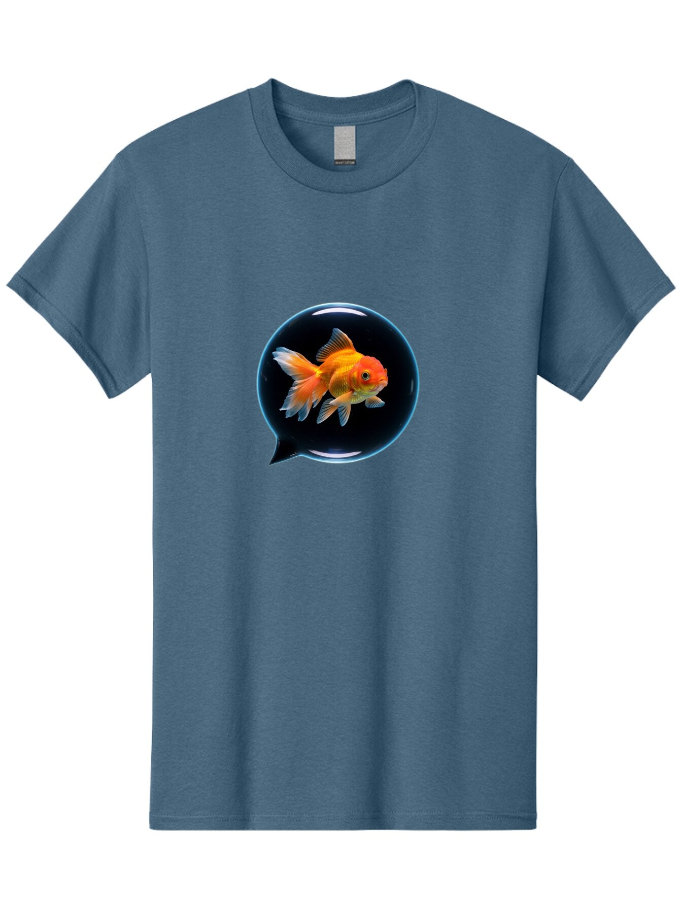 Goldfish-In-Speech-Bubble Men'S Graphic Tee, 100% Cotton, Comfortable Casual Summer Wear, Machine Washable, Vintage Camera, Old Camera, Antique Camera, Black Camera, Classic Photography, Photography Equipment, Nostalgic Device, Film Camera, Bam571 3