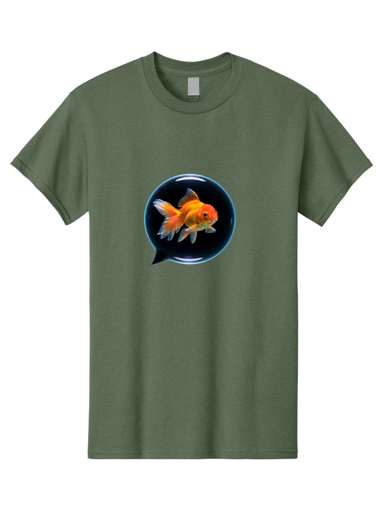 Goldfish-In-Speech-Bubble Men'S Graphic Tee, 100% Cotton, Comfortable Casual Summer Wear, Machine Washable, Vintage Camera, Old Camera, Antique Camera, Black Camera, Classic Photography, Photography Equipment, Nostalgic Device, Film Camera, Bam571 5