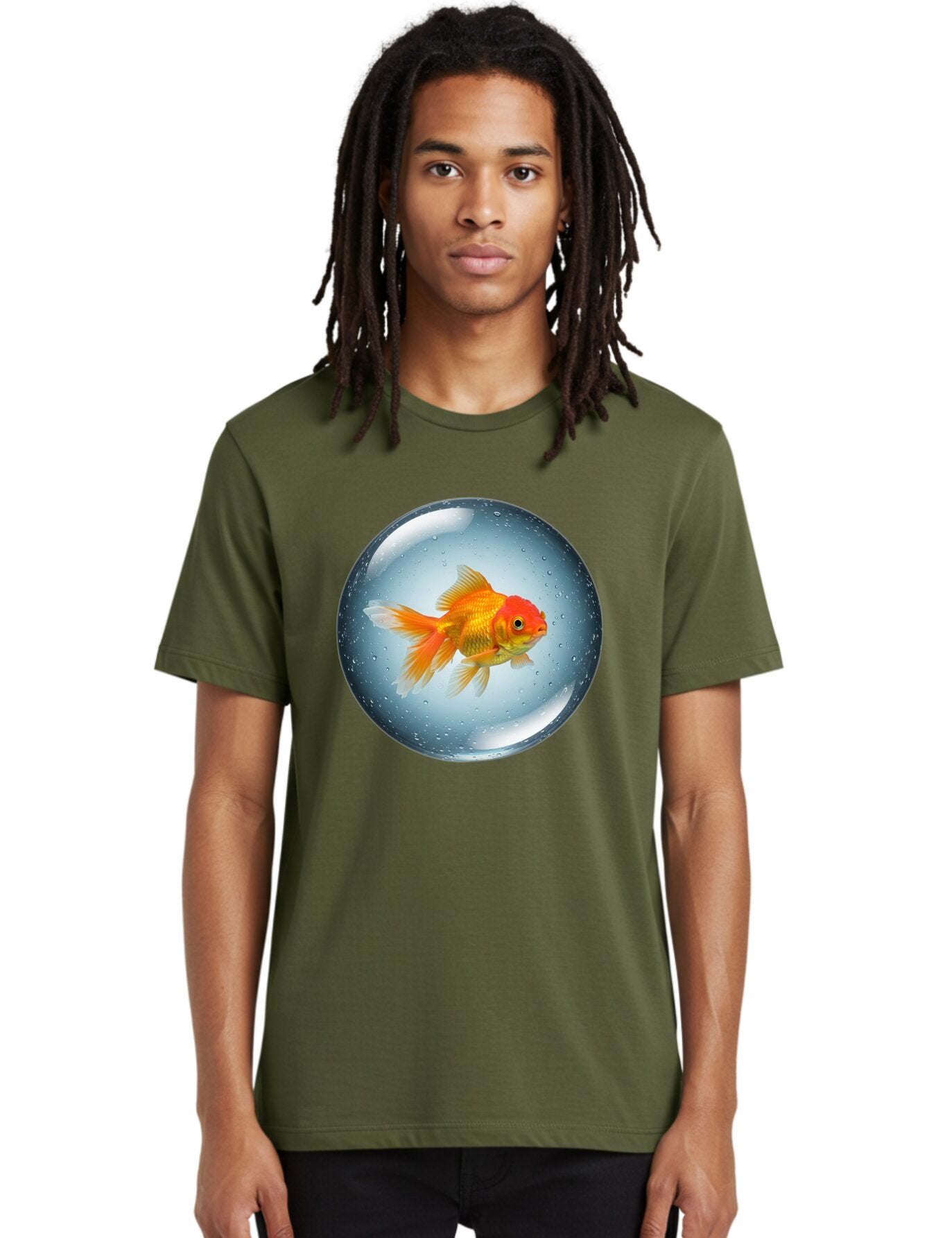 Goldfish-In-Sphere Men'S Graphic Tee, 100% Cotton, Comfortable Casual Summer Wear, Machine Washable, Vintage Camera, Old Camera, Antique Camera, Black Camera, Classic Photography, Photography Equipment, Nostalgic Device, Film Camera, Bam572 24
