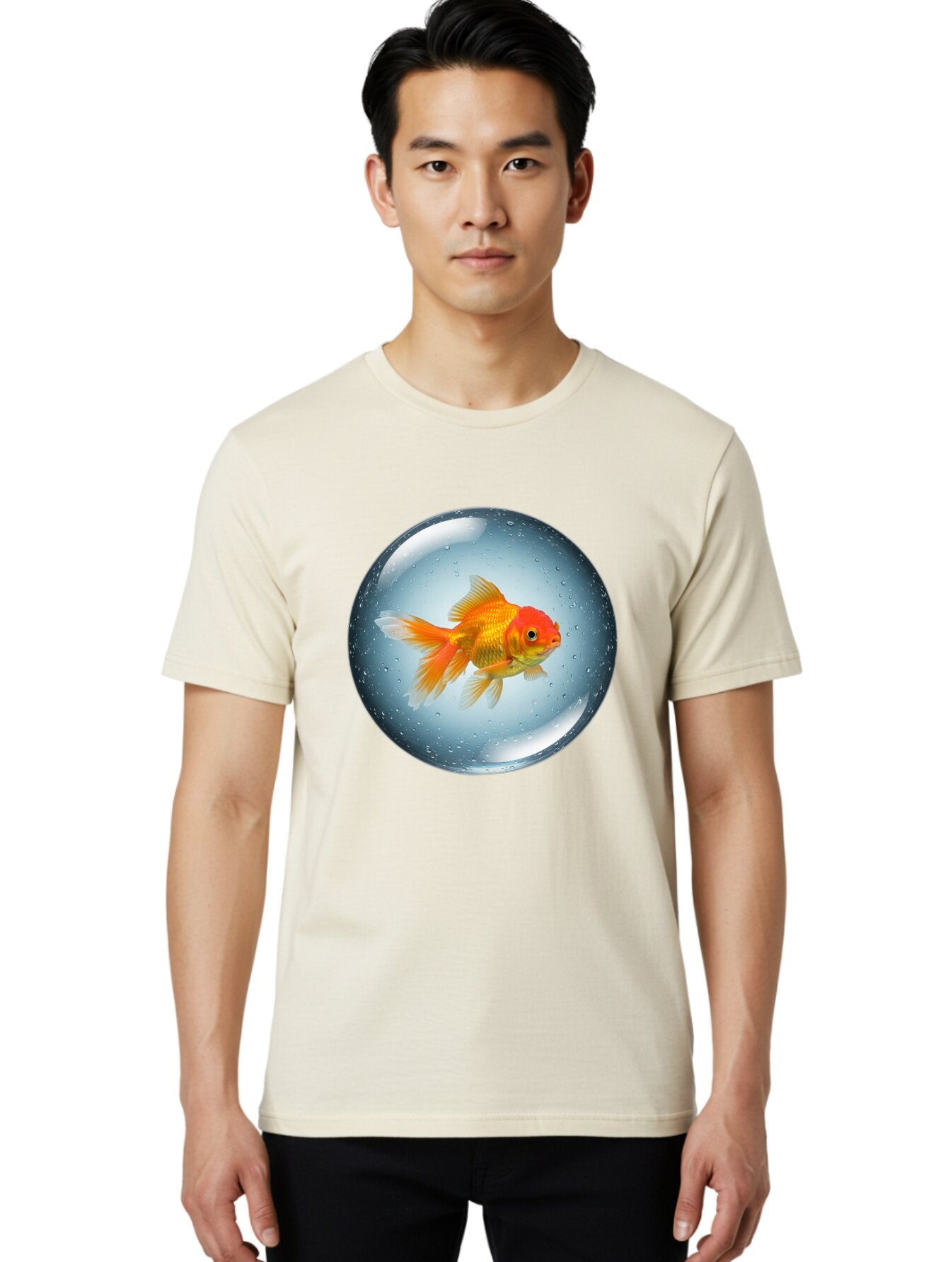 Goldfish-In-Sphere Men'S Graphic Tee, 100% Cotton, Comfortable Casual Summer Wear, Machine Washable, Vintage Camera, Old Camera, Antique Camera, Black Camera, Classic Photography, Photography Equipment, Nostalgic Device, Film Camera, Bam572 26