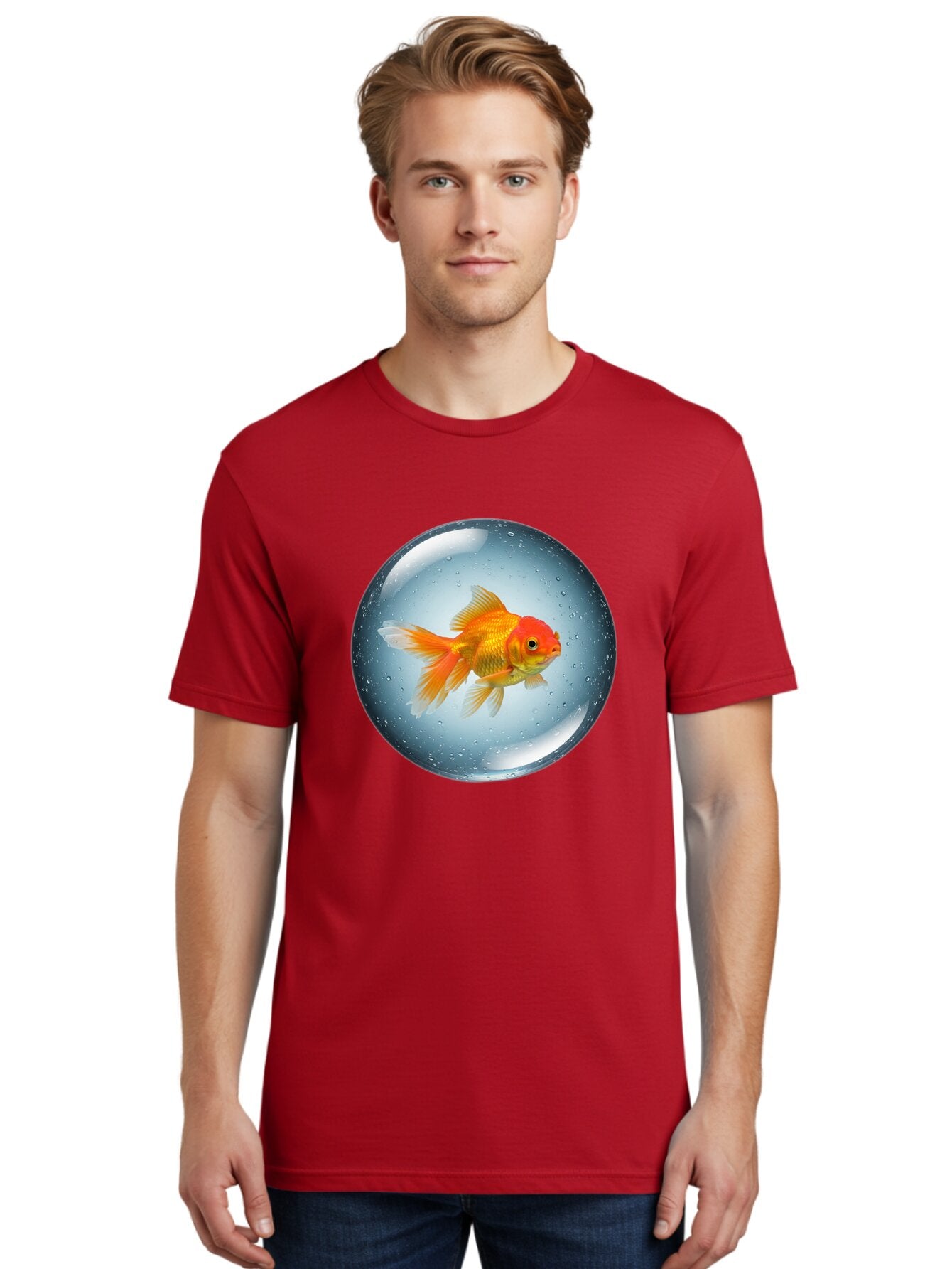 Goldfish-In-Sphere Men'S Graphic Tee, 100% Cotton, Comfortable Casual Summer Wear, Machine Washable, Vintage Camera, Old Camera, Antique Camera, Black Camera, Classic Photography, Photography Equipment, Nostalgic Device, Film Camera, Bam572 20