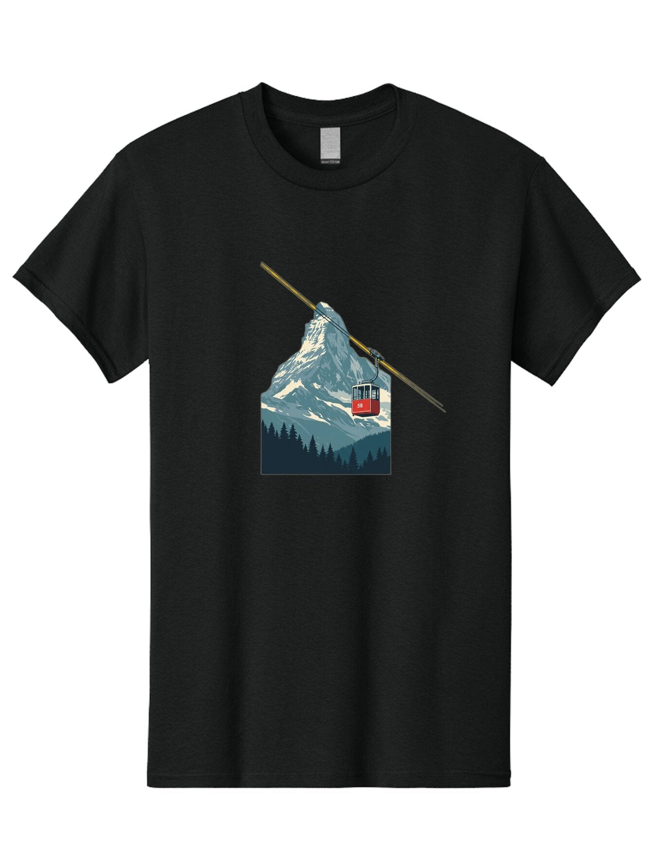 Gondola-Lift Men'S Graphic Tee, 100% Cotton, Comfortable Casual Summer Wear, Machine Washable, Vintage Camera, Old Camera, Antique Camera, Black Camera, Classic Photography, Photography Equipment, Nostalgic Device, Film Camera, Camera Art Bam576 9