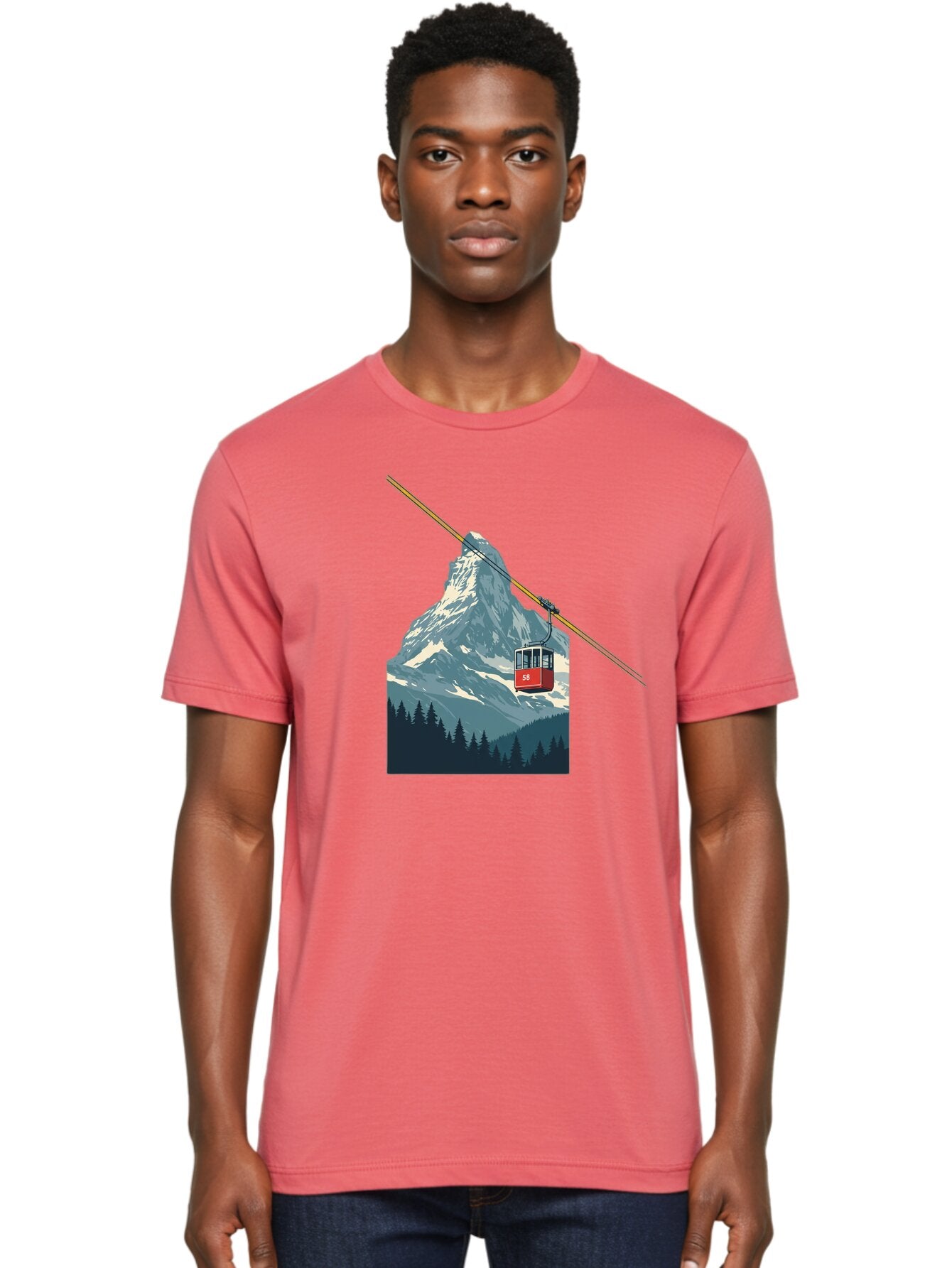 Gondola-Lift Men'S Graphic Tee, 100% Cotton, Comfortable Casual Summer Wear, Machine Washable, Vintage Camera, Old Camera, Antique Camera, Black Camera, Classic Photography, Photography Equipment, Nostalgic Device, Film Camera, Camera Art Bam576 24