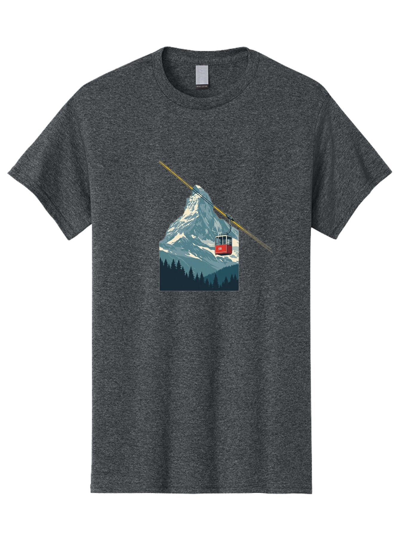 Gondola-Lift Men'S Graphic Tee, 100% Cotton, Comfortable Casual Summer Wear, Machine Washable, Vintage Camera, Old Camera, Antique Camera, Black Camera, Classic Photography, Photography Equipment, Nostalgic Device, Film Camera, Camera Art Bam576 4