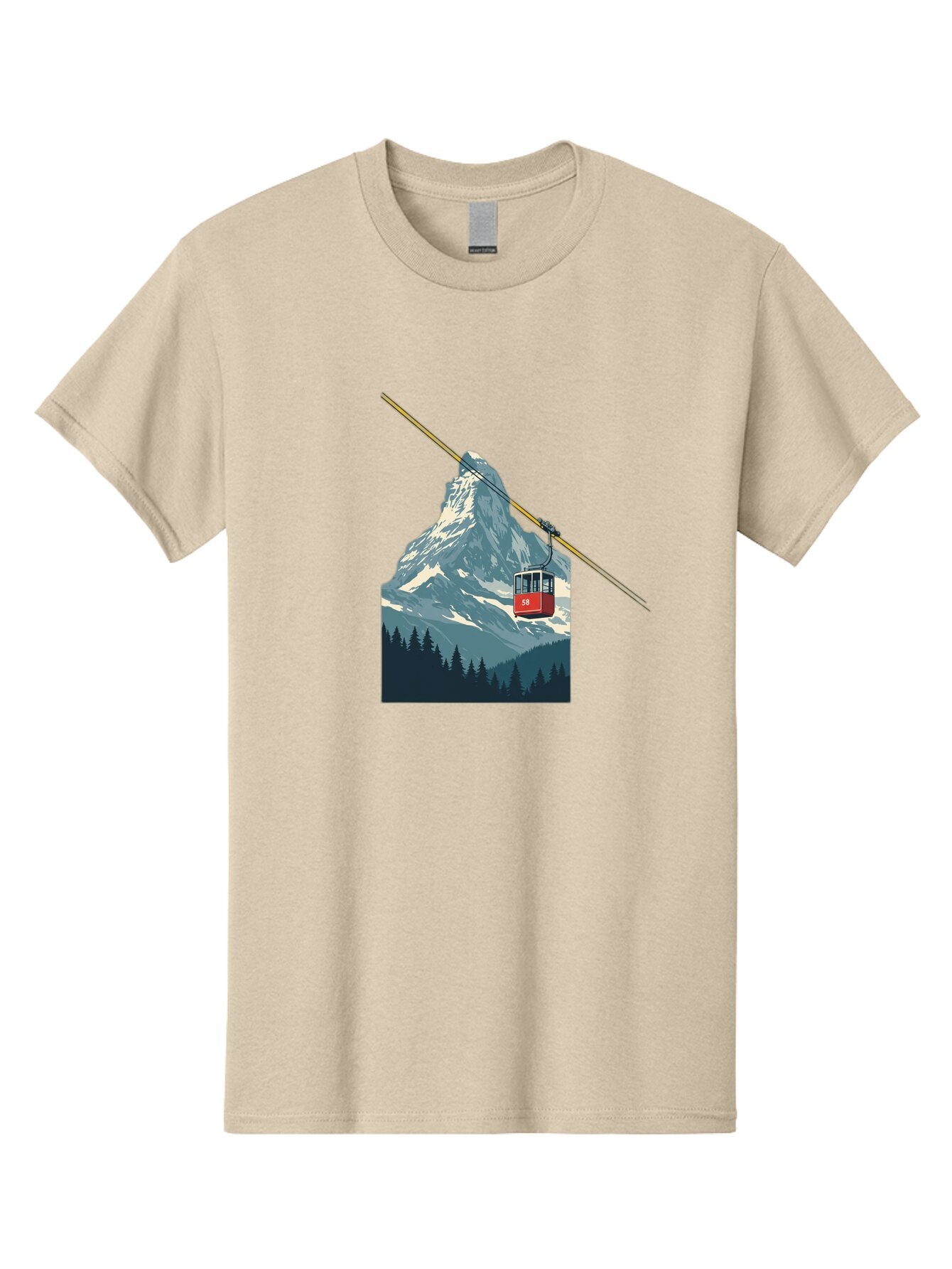 Gondola-Lift Men'S Graphic Tee, 100% Cotton, Comfortable Casual Summer Wear, Machine Washable, Vintage Camera, Old Camera, Antique Camera, Black Camera, Classic Photography, Photography Equipment, Nostalgic Device, Film Camera, Camera Art Bam576 5