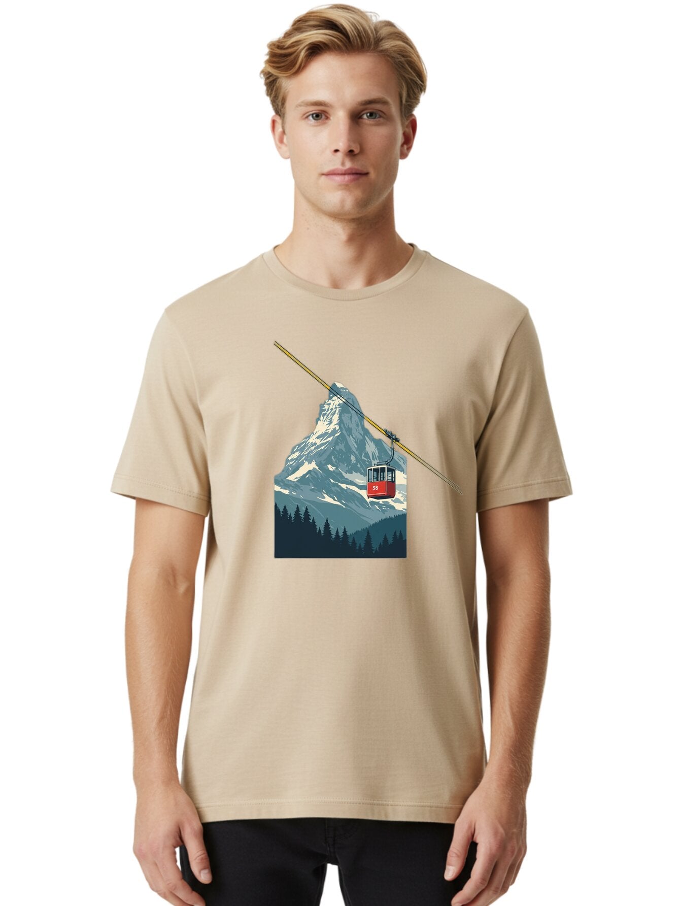 Gondola-Lift Men'S Graphic Tee, 100% Cotton, Comfortable Casual Summer Wear, Machine Washable, Vintage Camera, Old Camera, Antique Camera, Black Camera, Classic Photography, Photography Equipment, Nostalgic Device, Film Camera, Camera Art Bam576 23