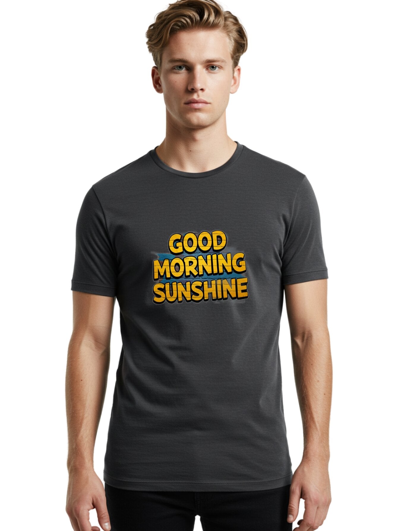 Good-Morning-Sunshine-4 Men'S Graphic Tee, 100% Cotton, Comfortable Casual Summer Wear, Machine Washable, Vintage Camera, Old Camera, Antique Camera, Black Camera, Classic Photography, Photography Equipment, Nostalgic Device, Film Camera, Bam580 21