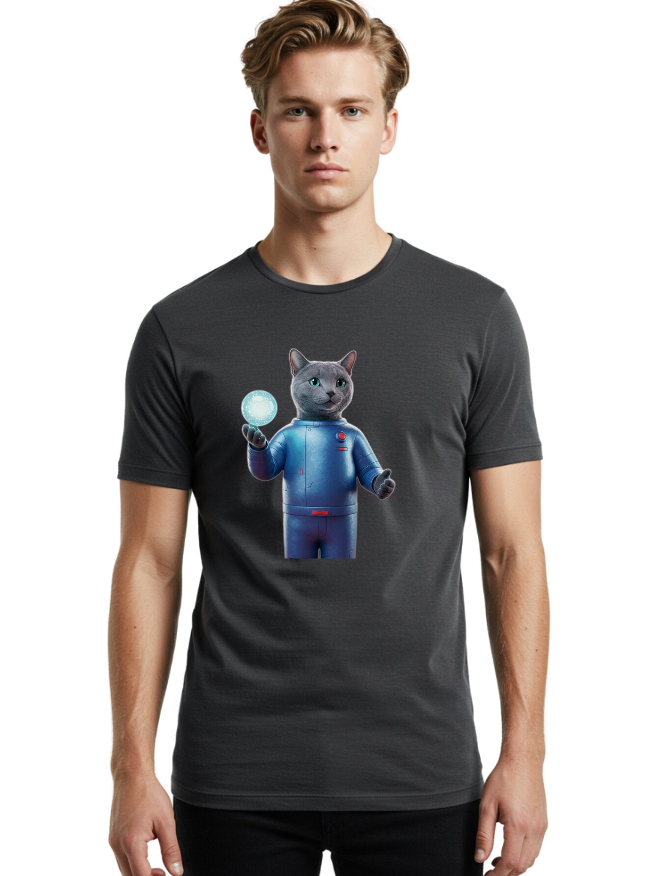 Gray-Cat-In-Spacesuit Men'S Graphic Tee, 100% Cotton, Comfortable Casual Summer Wear, Machine Washable, Vintage Camera, Old Camera, Antique Camera, Black Camera, Classic Photography, Photography Equipment, Nostalgic Device, Film Camera, Bam585 19