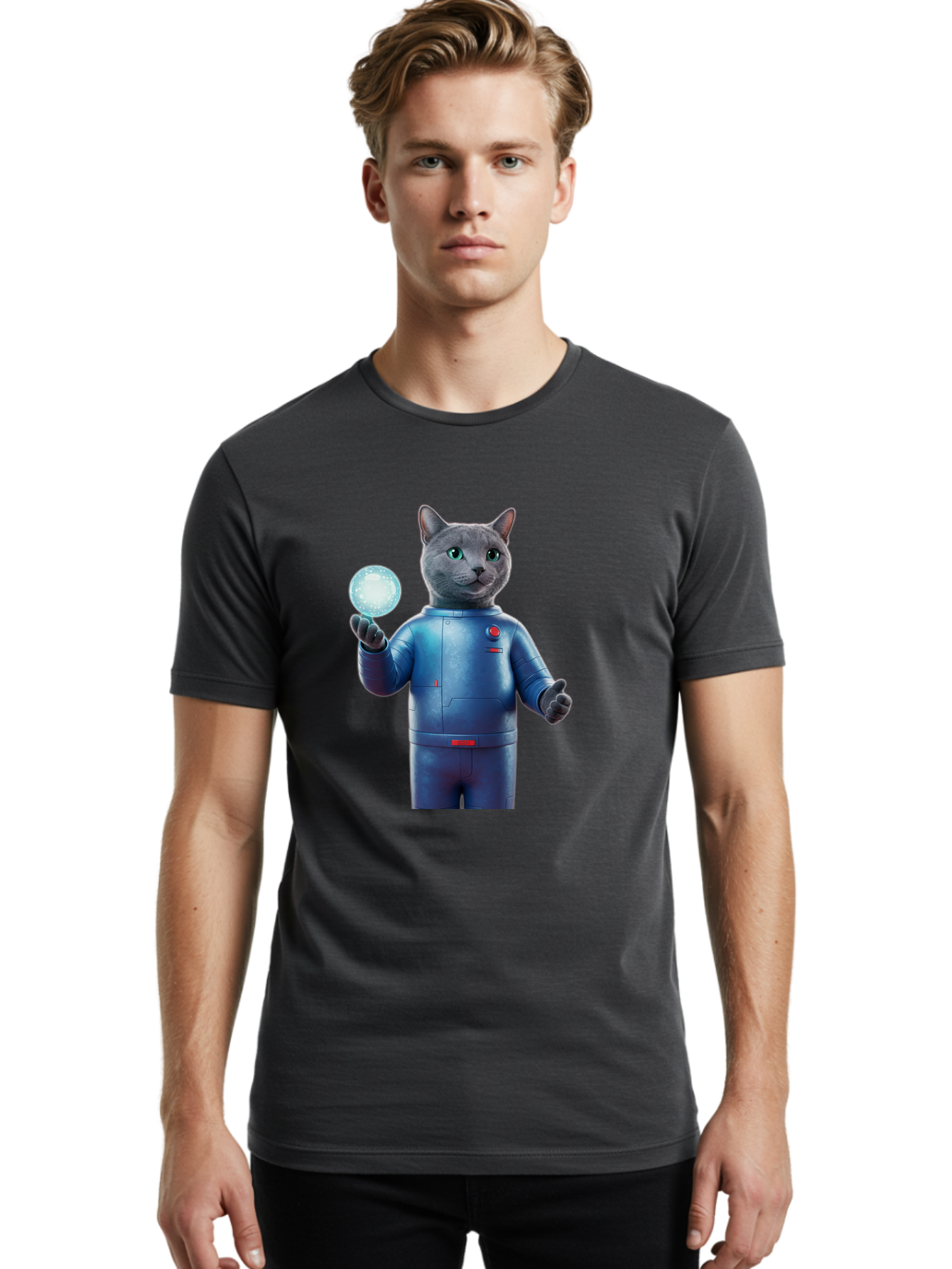 Gray-Cat-In-Spacesuit Men'S Graphic Tee, 100% Cotton, Comfortable Casual Summer Wear, Machine Washable, Vintage Camera, Old Camera, Antique Camera, Black Camera, Classic Photography, Photography Equipment, Nostalgic Device, Film Camera, Bam585 26