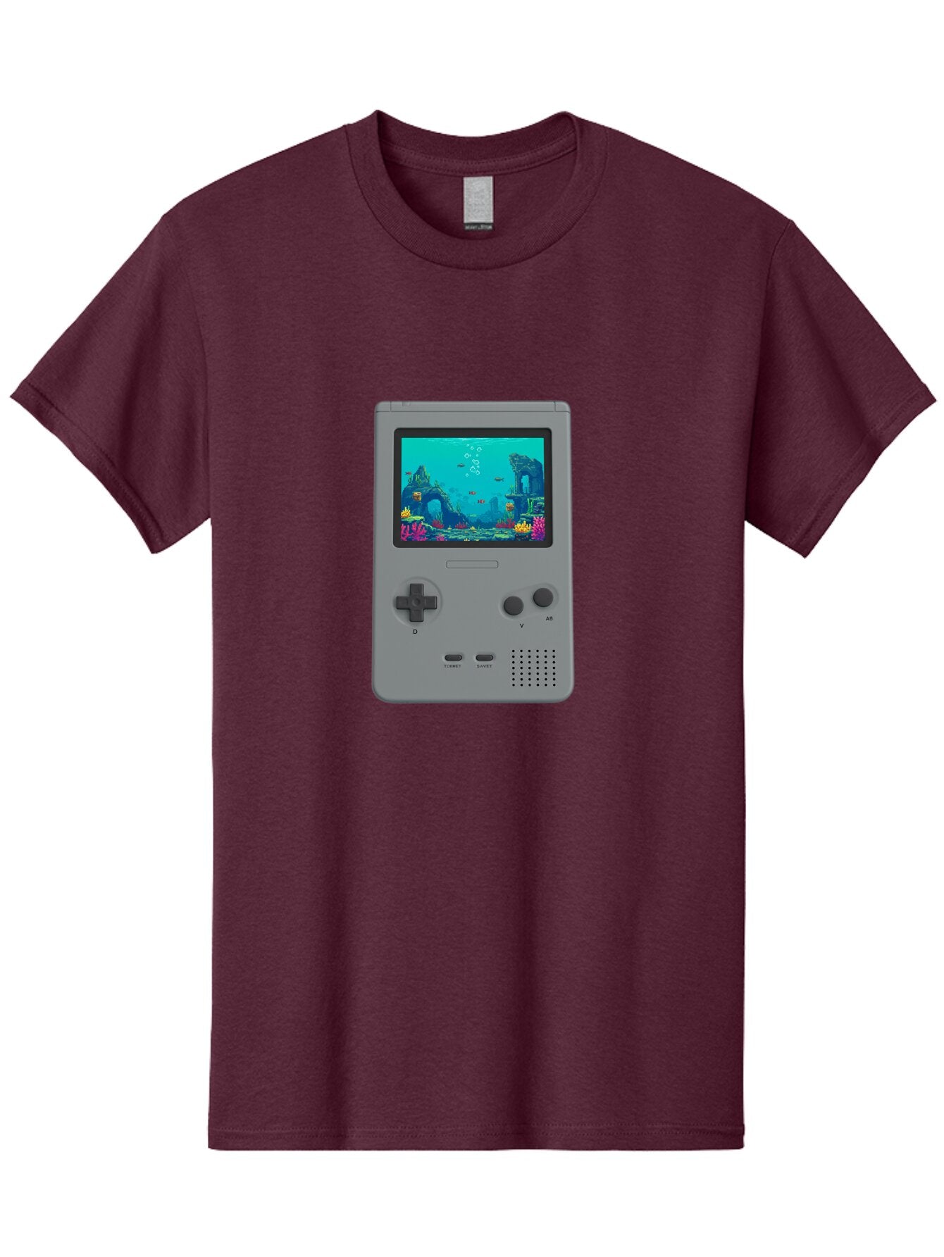 Gray-Gameboy Men'S Graphic Tee, 100% Cotton, Comfortable Casual Summer Wear, Machine Washable, Vintage Camera, Old Camera, Antique Camera, Black Camera, Classic Photography, Photography Equipment, Nostalgic Device, Film Camera, Camera Art Bam587 12