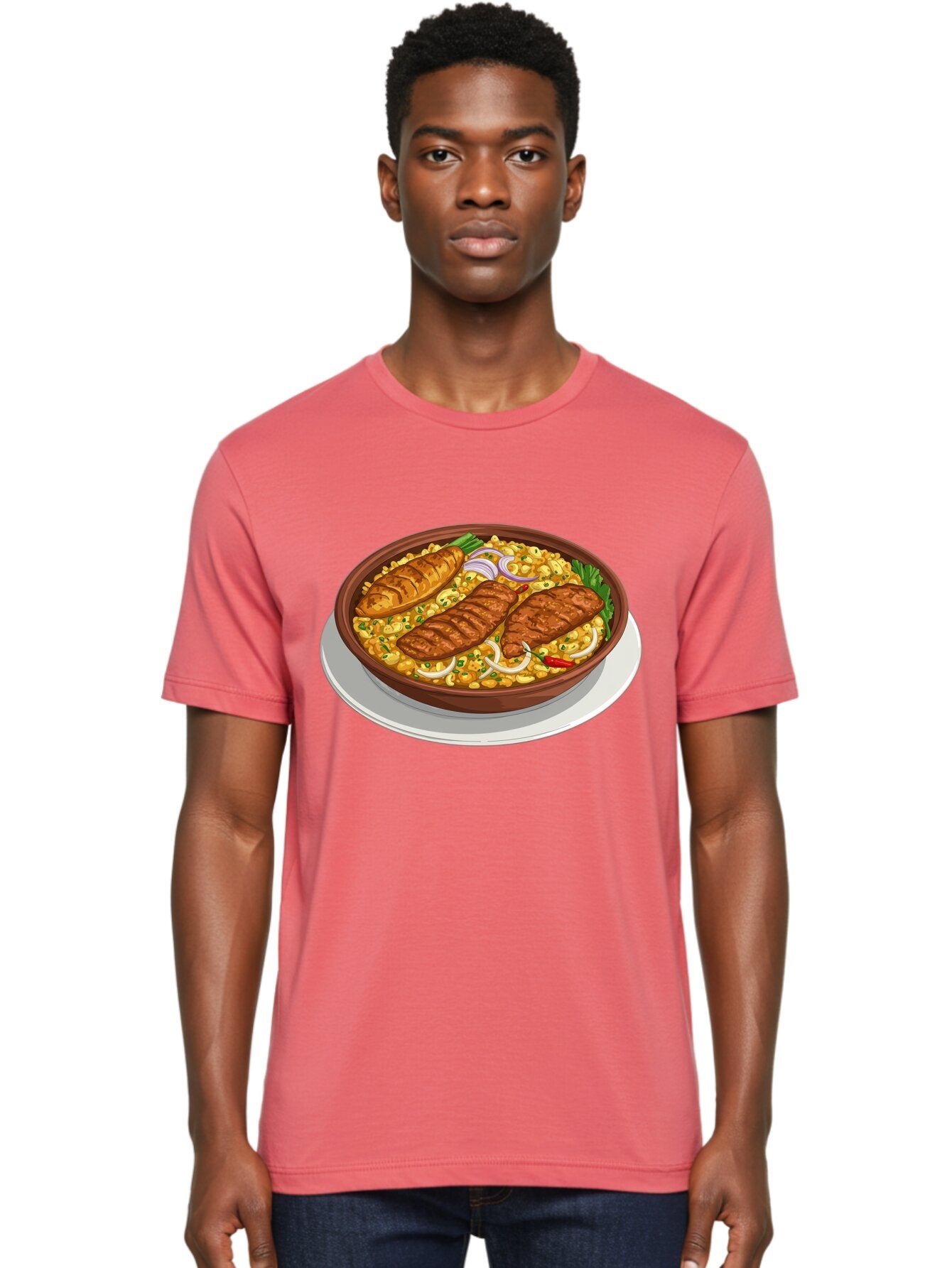 Grilled-Meat-Dish Men'S Graphic Tee, 100% Cotton, Comfortable Casual Summer Wear, Machine Washable, Vintage Camera, Old Camera, Antique Camera, Black Camera, Classic Photography, Photography Equipment, Nostalgic Device, Film Camera, Camera Art Bam590 25