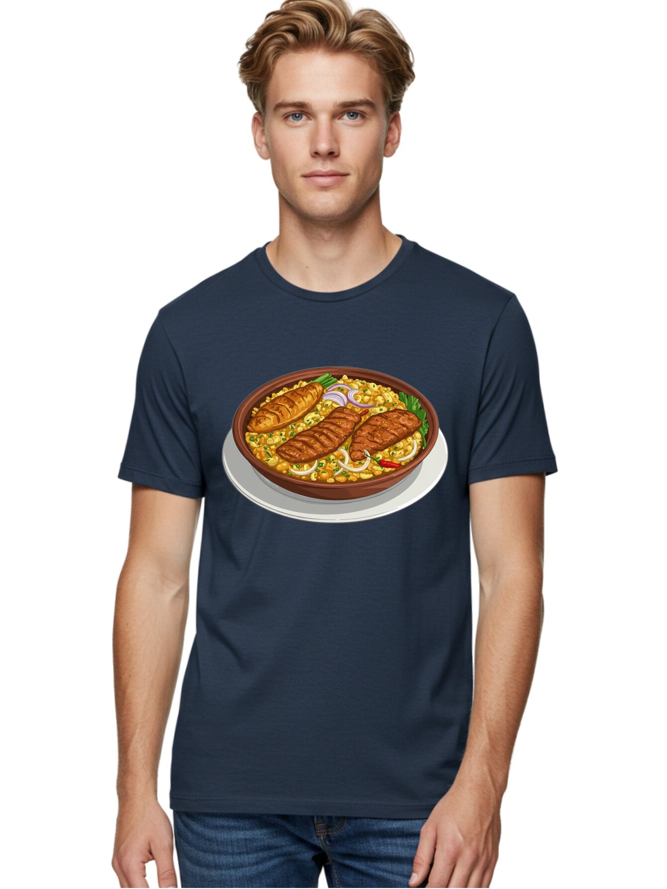 Grilled-Meat-Dish Men'S Graphic Tee, 100% Cotton, Comfortable Casual Summer Wear, Machine Washable, Vintage Camera, Old Camera, Antique Camera, Black Camera, Classic Photography, Photography Equipment, Nostalgic Device, Film Camera, Camera Art Bam590 28