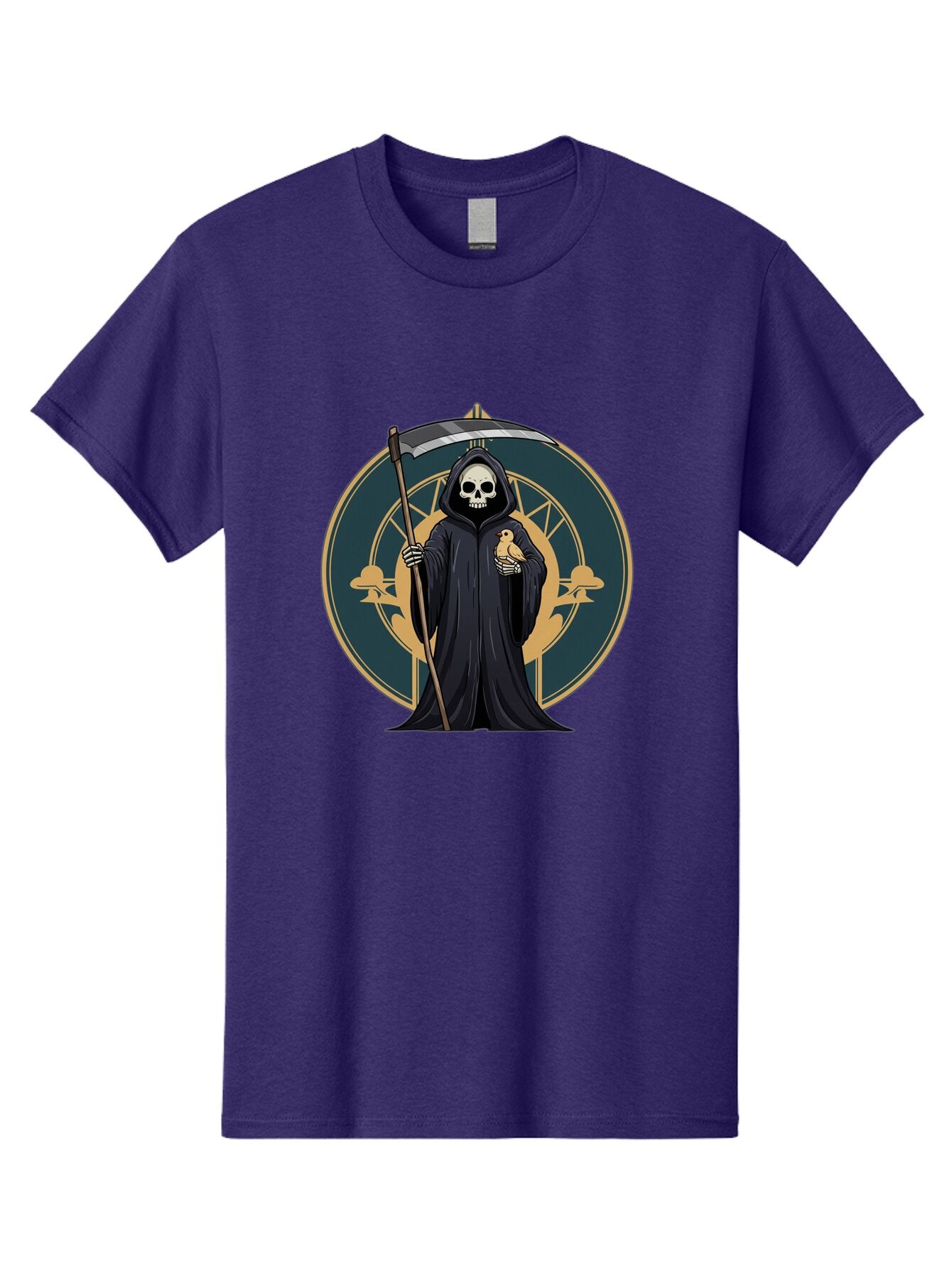Grim-Reaper-With-Bird Men'S Graphic Tee, 100% Cotton, Comfortable Casual Summer Wear, Machine Washable, Vintage Camera, Old Camera, Antique Camera, Black Camera, Classic Photography, Photography Equipment, Nostalgic Device, Film Camera, Bam591 4