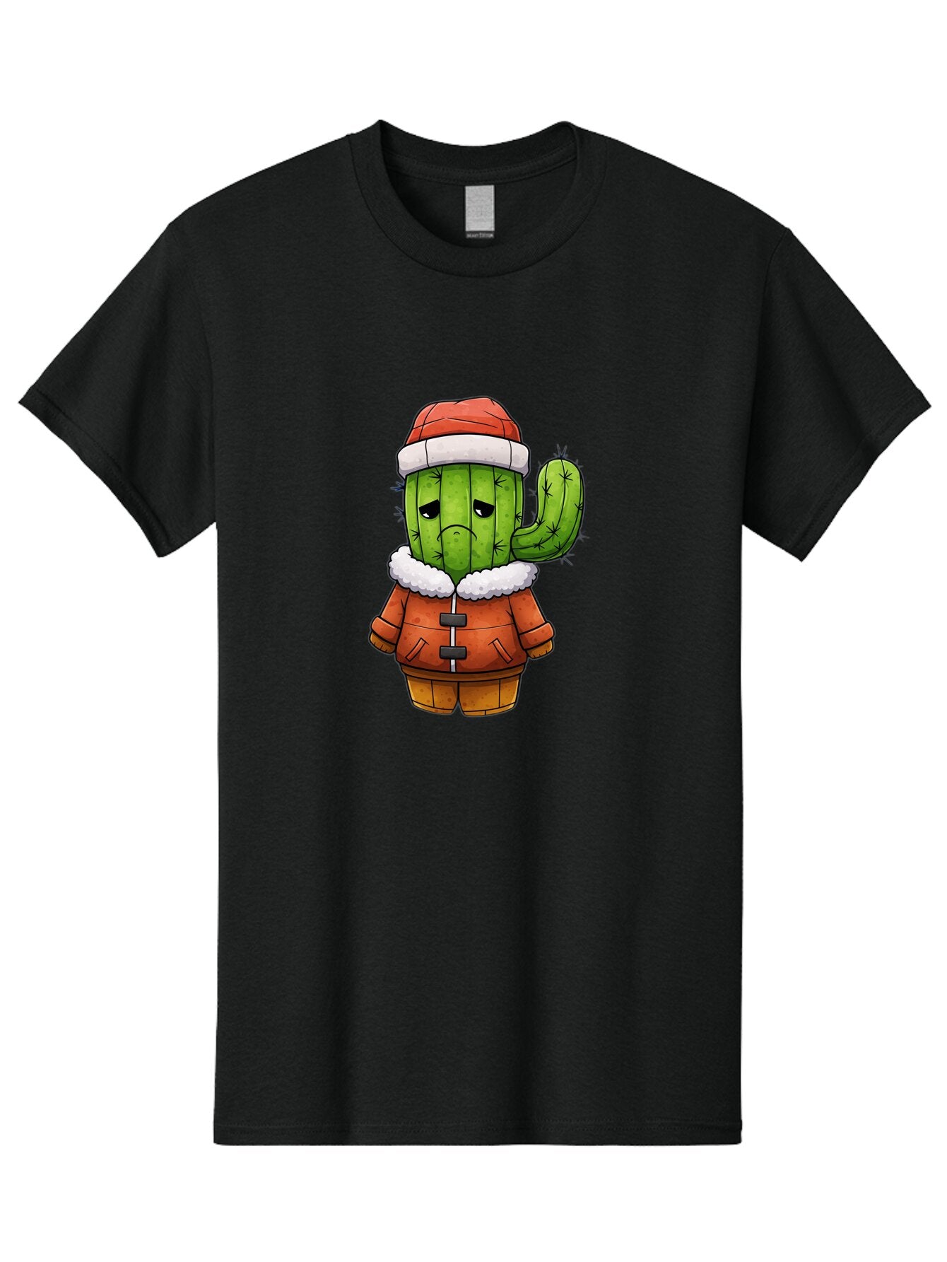 Grumpy-Cactus-In-Winter-Outfit Men'S Graphic Tee, 100% Cotton, Comfortable Casual Summer Wear, Machine Washable, Vintage Camera, Old Camera, Antique Camera, Black Camera, Classic Photography, Photography Equipment, Nostalgic Device, Bam592 14