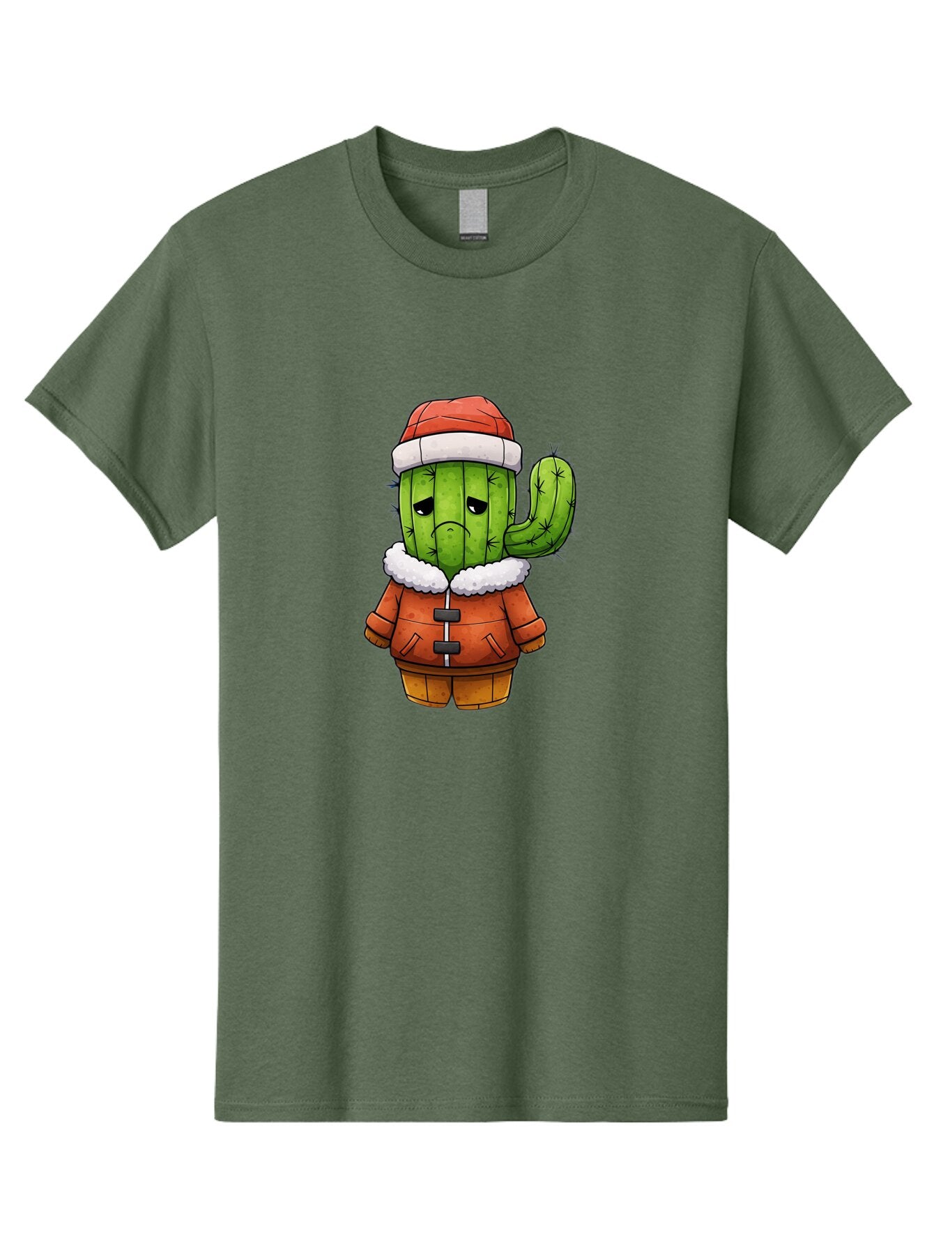 Grumpy-Cactus-In-Winter-Outfit Men'S Graphic Tee, 100% Cotton, Comfortable Casual Summer Wear, Machine Washable, Vintage Camera, Old Camera, Antique Camera, Black Camera, Classic Photography, Photography Equipment, Nostalgic Device, Bam592 15