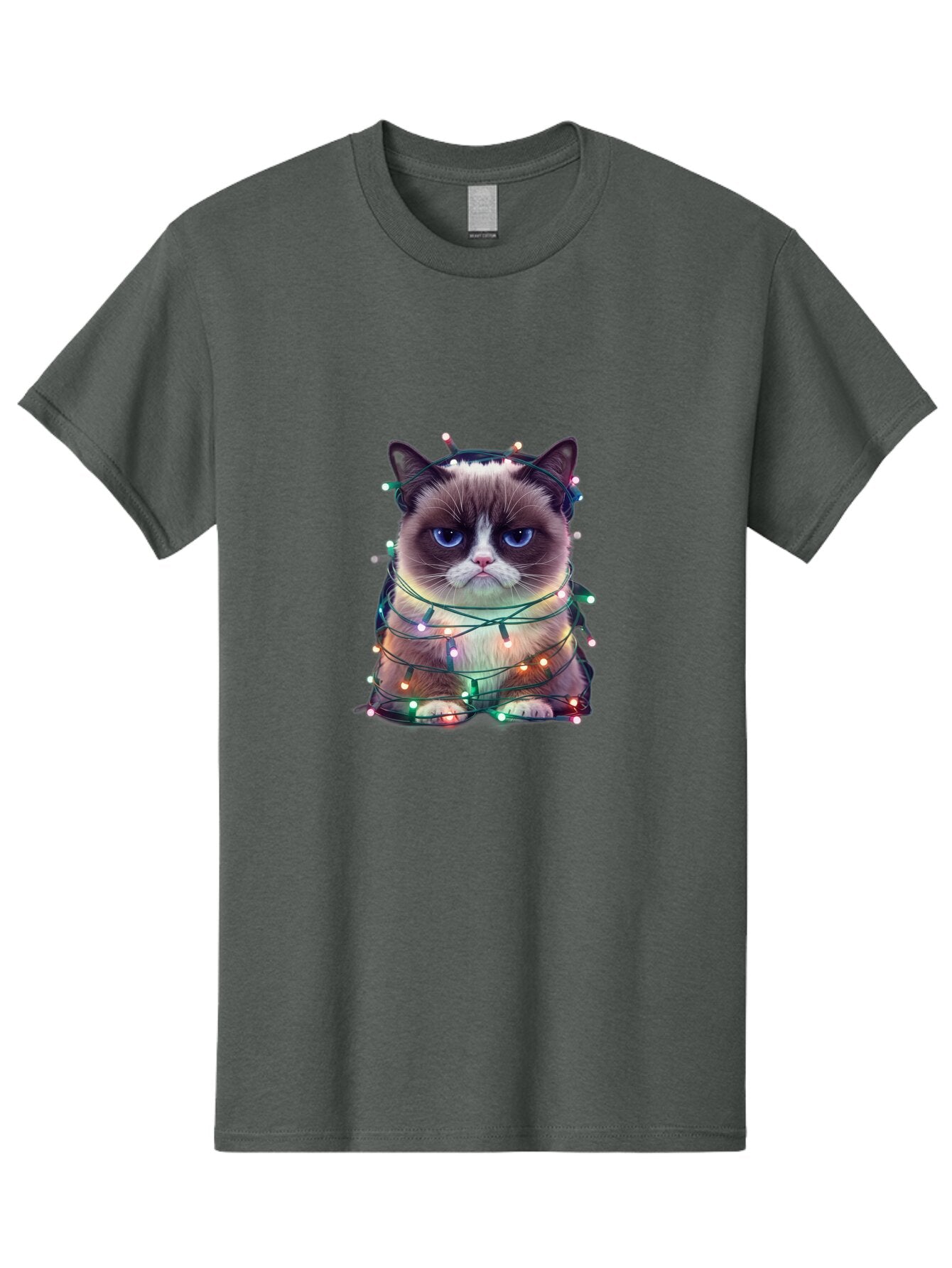 Grumpy-Cat-1 Men'S Graphic Tee, 100% Cotton, Comfortable Casual Summer Wear, Machine Washable, Vintage Camera, Old Camera, Antique Camera, Black Camera, Classic Photography, Photography Equipment, Nostalgic Device, Film Camera, Camera Art Bam593 4
