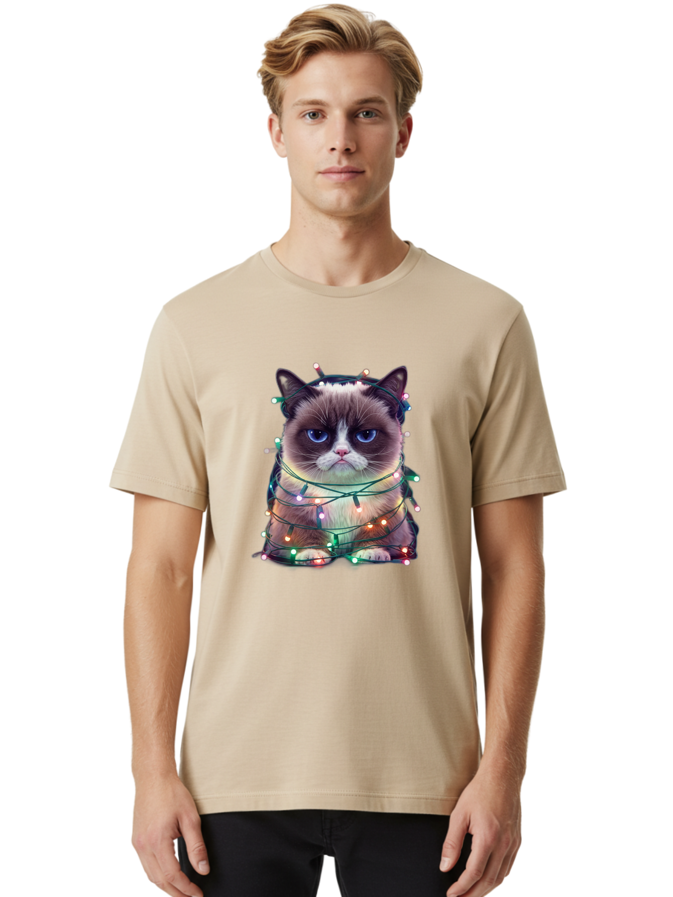 Grumpy-Cat-1 Men'S Graphic Tee, 100% Cotton, Comfortable Casual Summer Wear, Machine Washable, Vintage Camera, Old Camera, Antique Camera, Black Camera, Classic Photography, Photography Equipment, Nostalgic Device, Film Camera, Camera Art Bam593 26