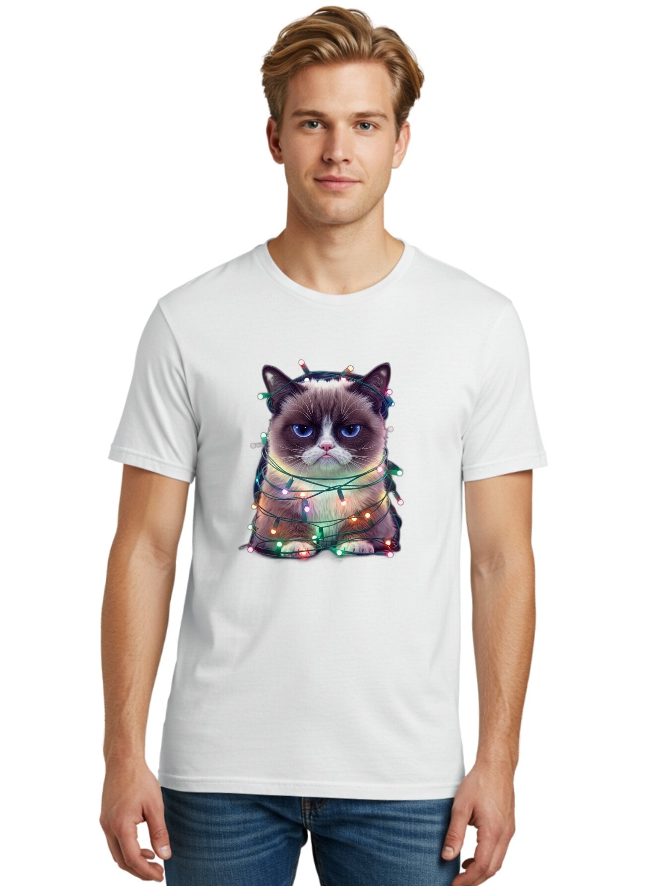 Grumpy-Cat-1 Men'S Graphic Tee, 100% Cotton, Comfortable Casual Summer Wear, Machine Washable, Vintage Camera, Old Camera, Antique Camera, Black Camera, Classic Photography, Photography Equipment, Nostalgic Device, Film Camera, Camera Art Bam593 24