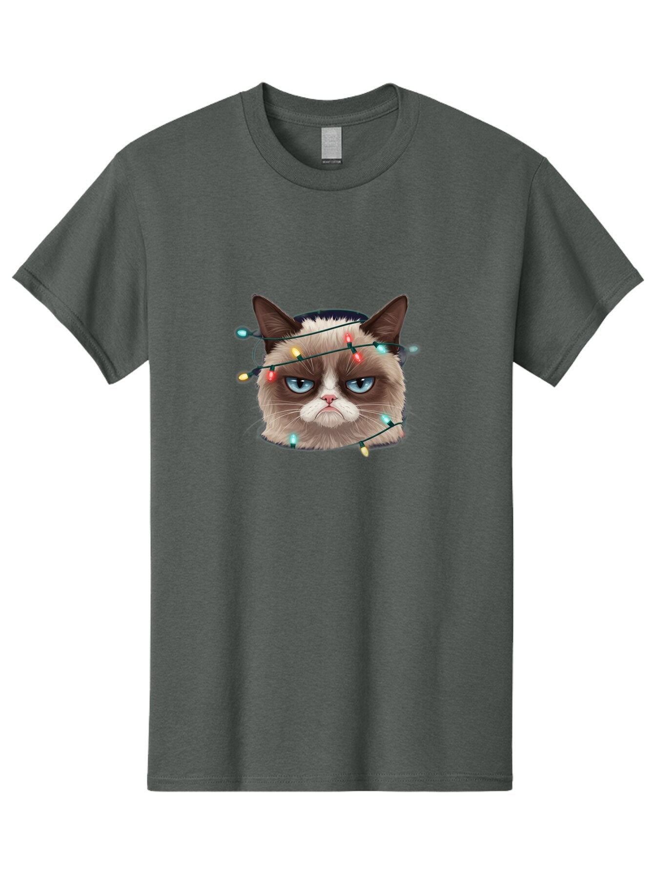 Grumpy-Cat-3 Men'S Graphic Tee, 100% Cotton, Comfortable Casual Summer Wear, Machine Washable, Vintage Camera, Old Camera, Antique Camera, Black Camera, Classic Photography, Photography Equipment, Nostalgic Device, Film Camera, Camera Art Bam595