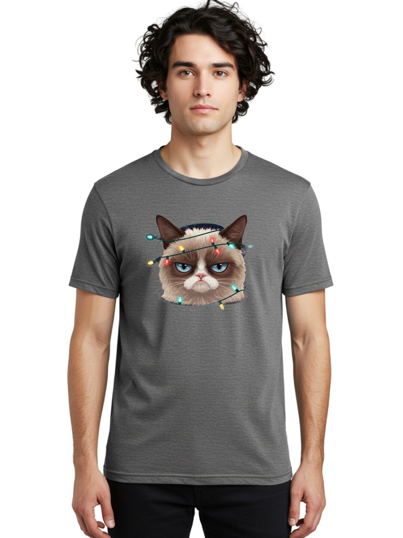 Grumpy-Cat-3 Men'S Graphic Tee, 100% Cotton, Comfortable Casual Summer Wear, Machine Washable, Vintage Camera, Old Camera, Antique Camera, Black Camera, Classic Photography, Photography Equipment, Nostalgic Device, Film Camera, Camera Art Bam595 25