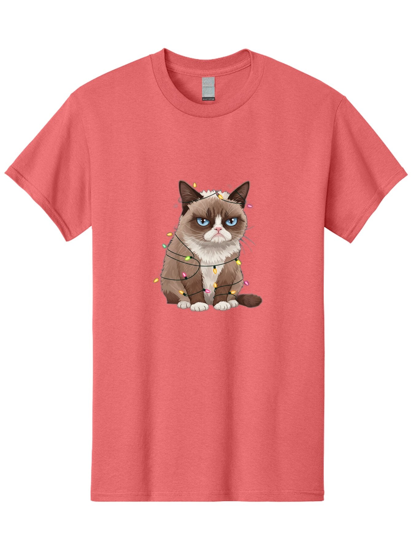 Grumpy-Cat-Christmas-Lights Men'S Graphic Tee, 100% Cotton, Comfortable Casual Summer Wear, Machine Washable, Vintage Camera, Old Camera, Antique Camera, Black Camera, Classic Photography, Photography Equipment, Nostalgic Device, Film Camera, Bam597 14