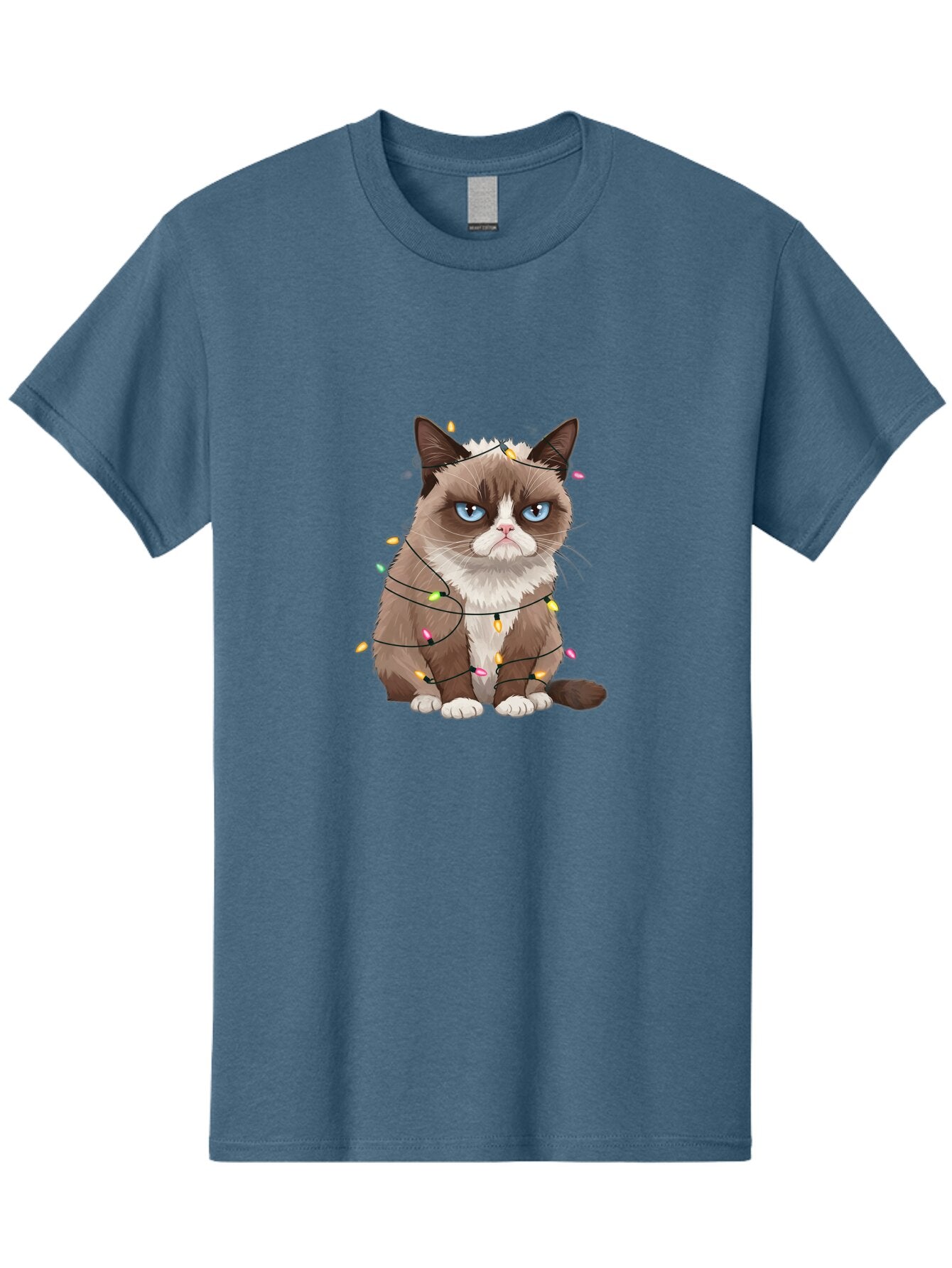 Grumpy-Cat-Christmas-Lights Men'S Graphic Tee, 100% Cotton, Comfortable Casual Summer Wear, Machine Washable, Vintage Camera, Old Camera, Antique Camera, Black Camera, Classic Photography, Photography Equipment, Nostalgic Device, Film Camera, Bam597 15