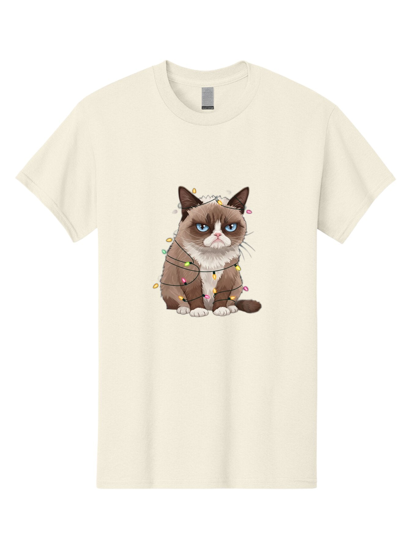 Grumpy-Cat-Christmas-Lights Men'S Graphic Tee, 100% Cotton, Comfortable Casual Summer Wear, Machine Washable, Vintage Camera, Old Camera, Antique Camera, Black Camera, Classic Photography, Photography Equipment, Nostalgic Device, Film Camera, Bam597 13