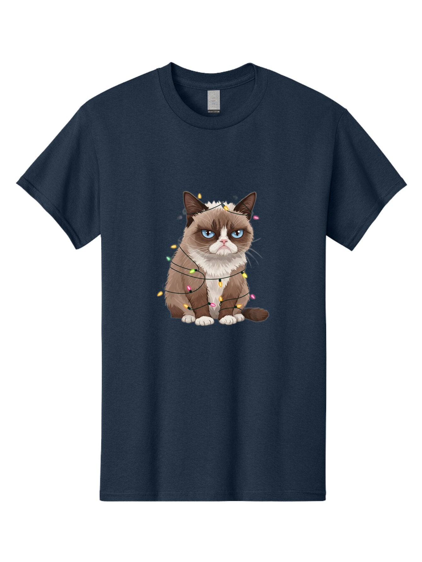 Grumpy-Cat-Christmas-Lights Men'S Graphic Tee, 100% Cotton, Comfortable Casual Summer Wear, Machine Washable, Vintage Camera, Old Camera, Antique Camera, Black Camera, Classic Photography, Photography Equipment, Nostalgic Device, Film Camera, Bam597 12