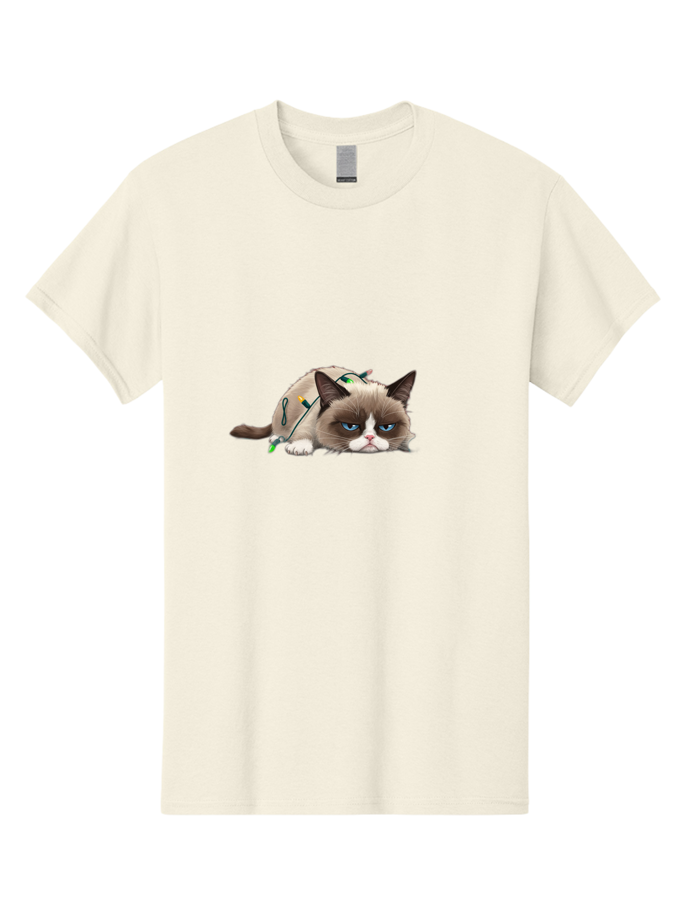 Grumpy-Cat-With-Christmas-Sweater Men'S Graphic Tee, 100% Cotton, Comfortable Casual Summer Wear, Machine Washable, Vintage Camera, Old Camera, Antique Camera, Black Camera, Classic Photography, Photography Equipment, Nostalgic Device, Bam598 7