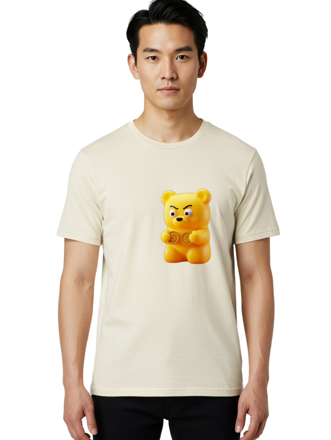 Gummy-Bear-1 Men'S Graphic Tee, 100% Cotton, Comfortable Casual Summer Wear, Machine Washable, Vintage Camera, Old Camera, Antique Camera, Black Camera, Classic Photography, Photography Equipment, Nostalgic Device, Film Camera, Camera Art Bam603 30