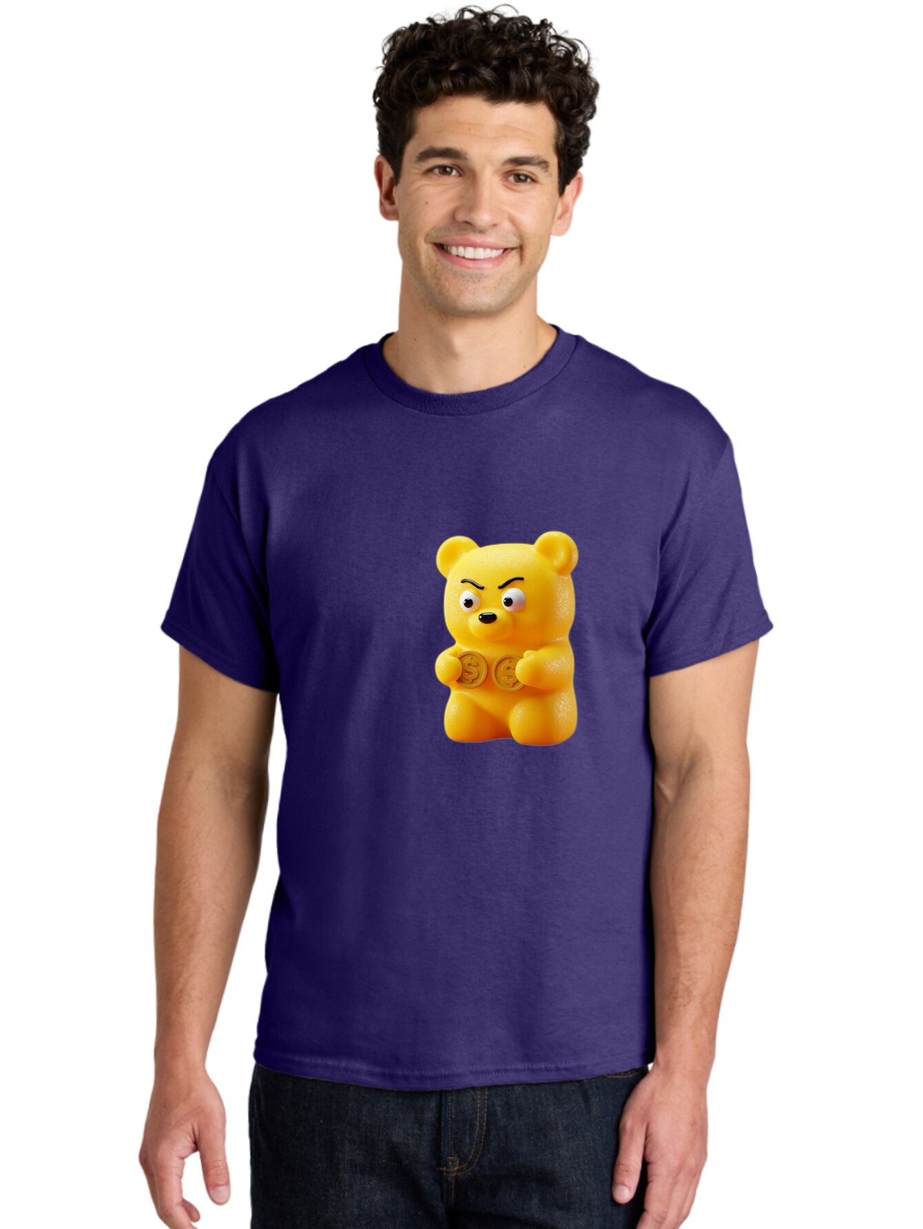 Gummy-Bear-1 Men'S Graphic Tee, 100% Cotton, Comfortable Casual Summer Wear, Machine Washable, Vintage Camera, Old Camera, Antique Camera, Black Camera, Classic Photography, Photography Equipment, Nostalgic Device, Film Camera, Camera Art Bam603 20