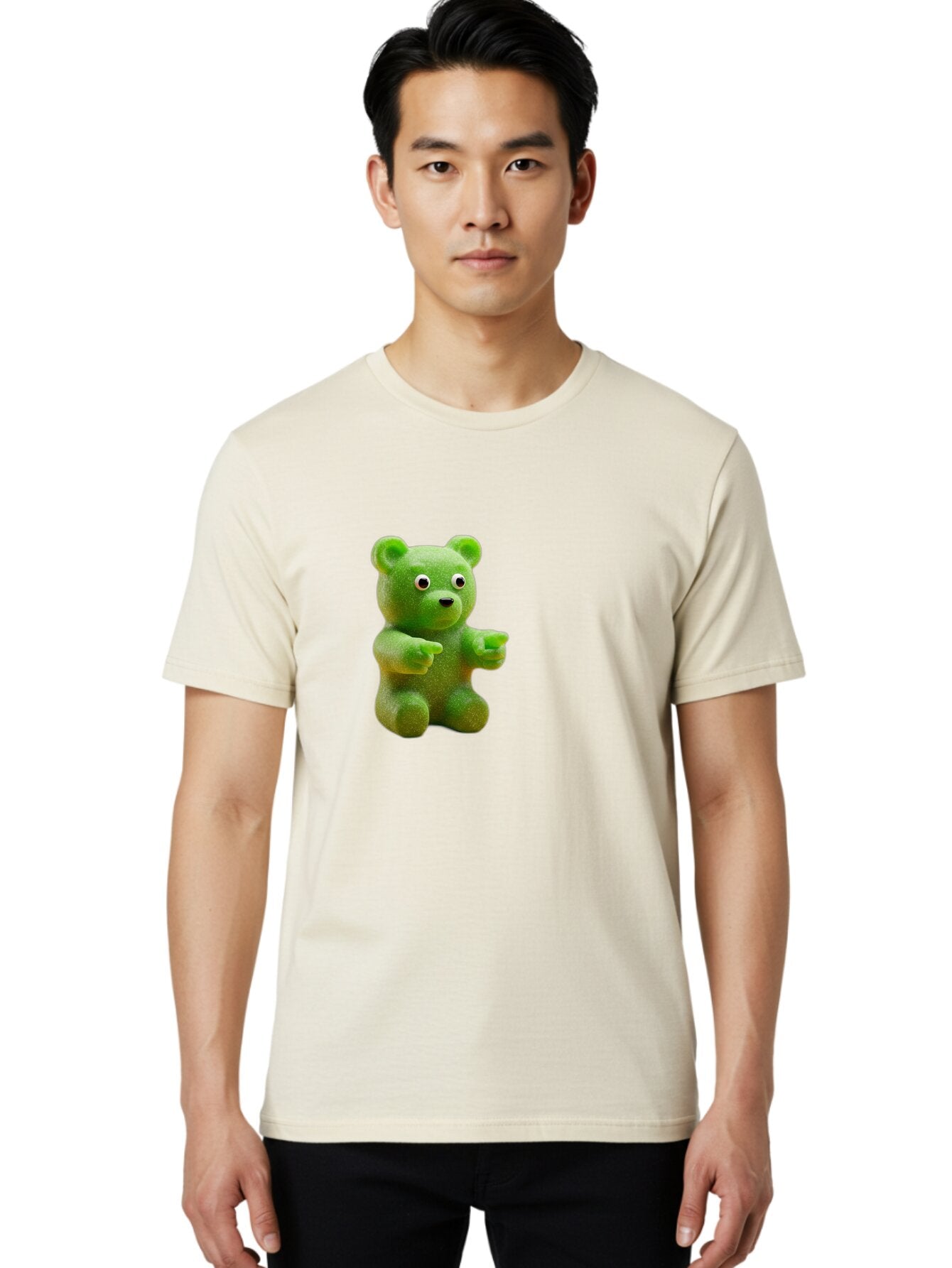 Gummy-Bear-2 Men'S Graphic Tee, 100% Cotton, Comfortable Casual Summer Wear, Machine Washable, Vintage Camera, Old Camera, Antique Camera, Black Camera, Classic Photography, Photography Equipment, Nostalgic Device, Film Camera, Camera Art Bam604 19