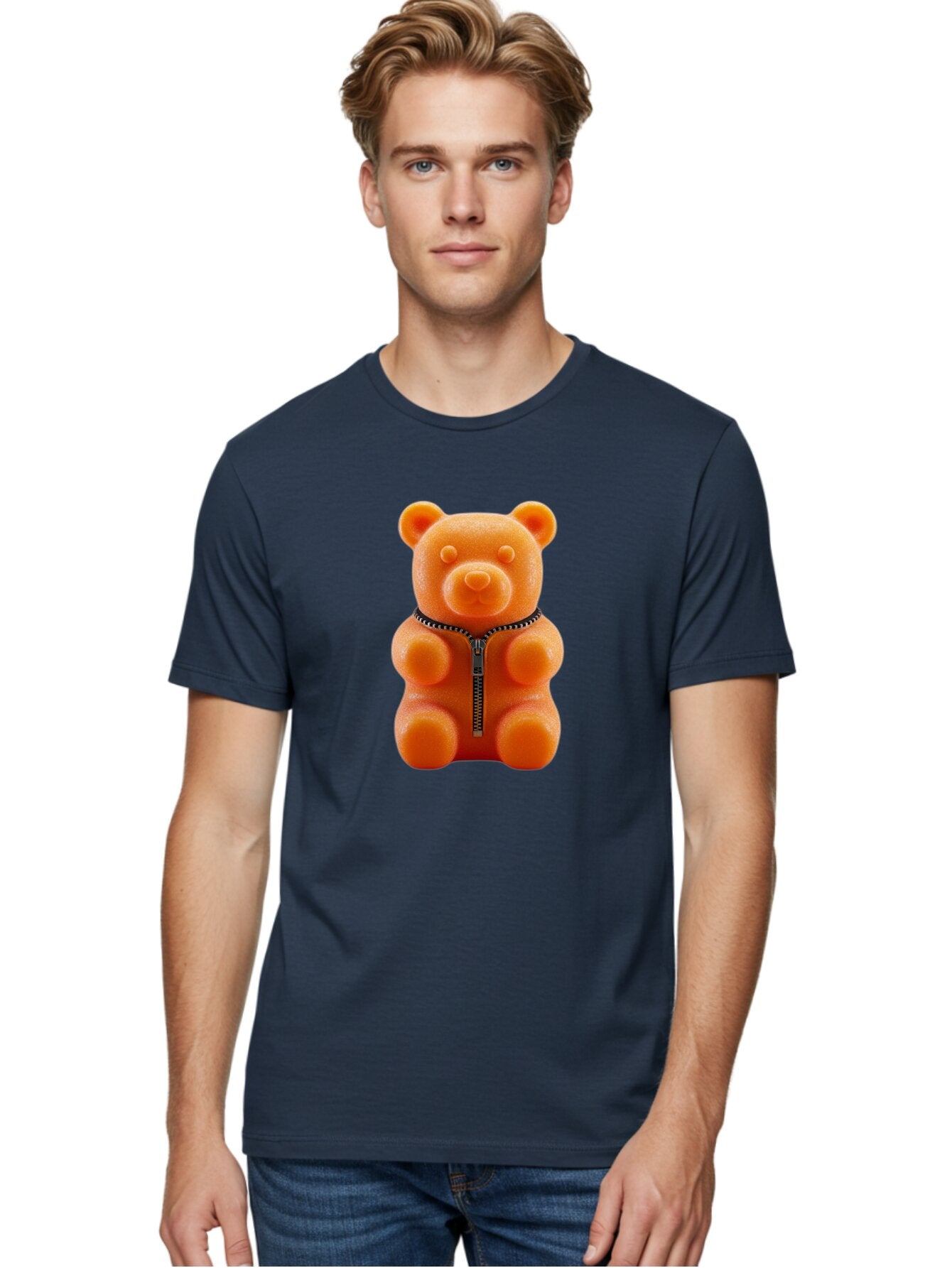 Gummy-Bear-4 Men'S Graphic Tee, 100% Cotton, Comfortable Casual Summer Wear, Machine Washable, Vintage Camera, Old Camera, Antique Camera, Black Camera, Classic Photography, Photography Equipment, Nostalgic Device, Film Camera, Camera Art Bam606 30