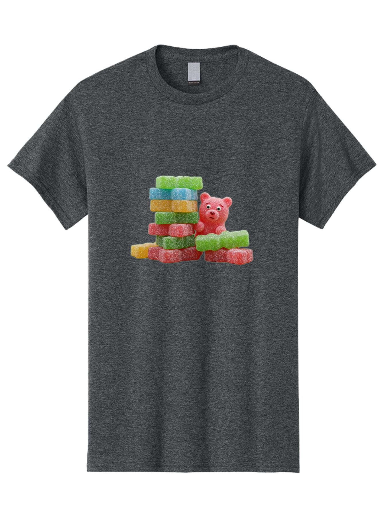 Gummy-Bear-Gummies Men'S Graphic Tee, 100% Cotton, Comfortable Casual Summer Wear, Machine Washable, Vintage Camera, Old Camera, Antique Camera, Black Camera, Classic Photography, Photography Equipment, Nostalgic Device, Film Camera, Bam608