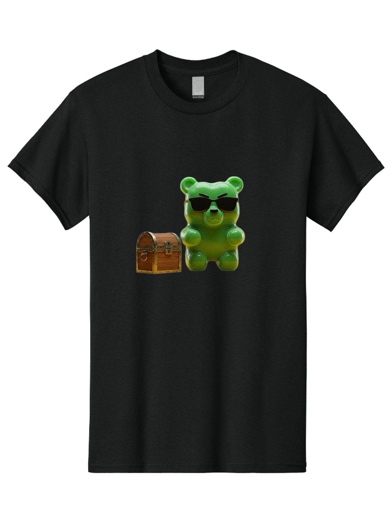 Gummy-Bear-In-Shades Men'S Graphic Tee, 100% Cotton, Comfortable Casual Summer Wear, Machine Washable, Vintage Camera, Old Camera, Antique Camera, Black Camera, Classic Photography, Photography Equipment, Nostalgic Device, Film Camera, Bam609 8