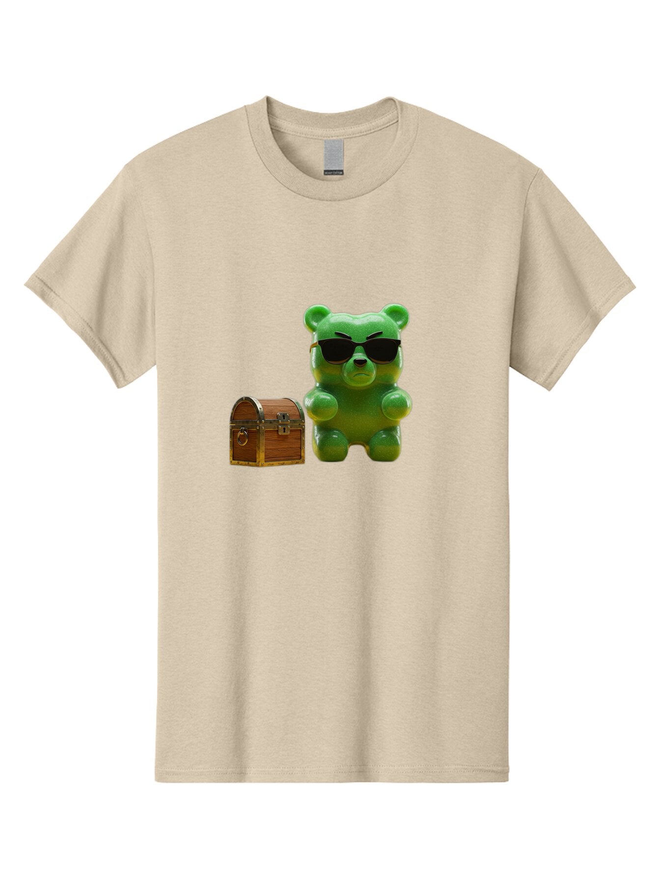 Gummy-Bear-In-Shades Men'S Graphic Tee, 100% Cotton, Comfortable Casual Summer Wear, Machine Washable, Vintage Camera, Old Camera, Antique Camera, Black Camera, Classic Photography, Photography Equipment, Nostalgic Device, Film Camera, Bam609 7