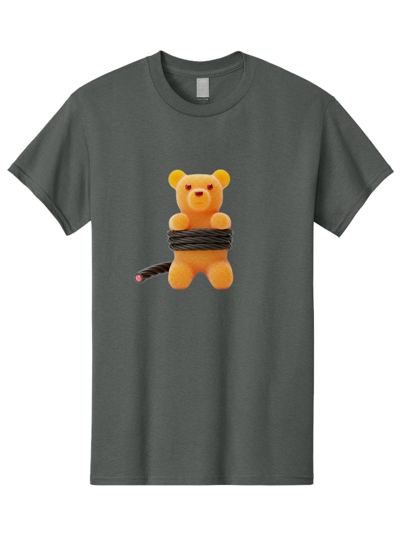 Gummy-Bear-With-Black-Cord Men'S Graphic Tee, 100% Cotton, Comfortable Casual Summer Wear, Machine Washable, Vintage Camera, Old Camera, Antique Camera, Black Camera, Classic Photography, Photography Equipment, Nostalgic Device, Film Camera, Bam612 9