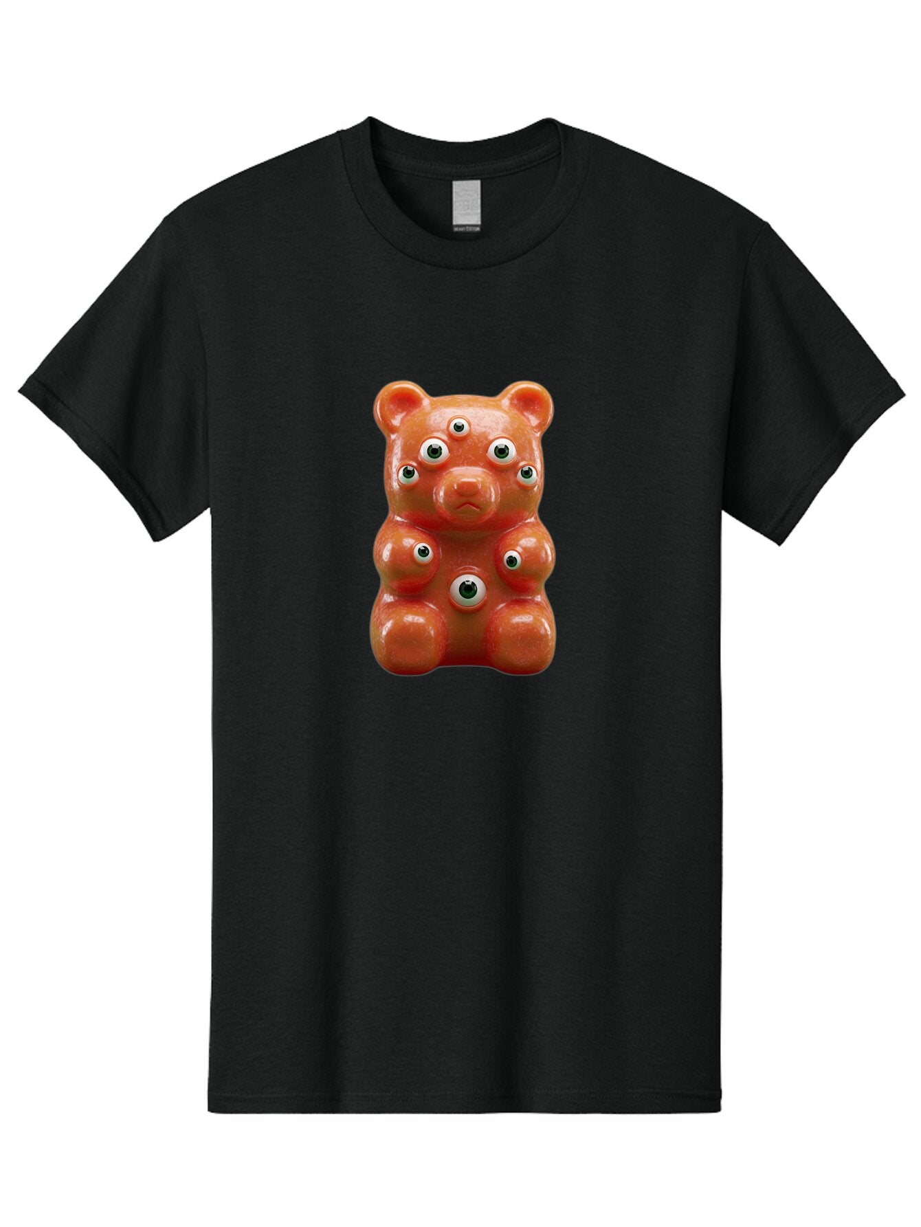 Gummy-Bear-With-Googly-Eyes Men'S Graphic Tee, 100% Cotton, Comfortable Casual Summer Wear, Machine Washable, Vintage Camera, Old Camera, Antique Camera, Black Camera, Classic Photography, Photography Equipment, Nostalgic Device, Film Camera, Bam613 6