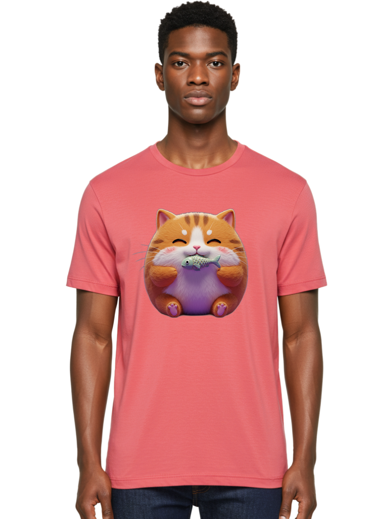 Happy-Cat-With-Fish Men'S Graphic Tee, 100% Cotton, Comfortable Casual Summer Wear, Machine Washable, Vintage Camera, Old Camera, Antique Camera, Black Camera, Classic Photography, Photography Equipment, Nostalgic Device, Film Camera, Bam621 24