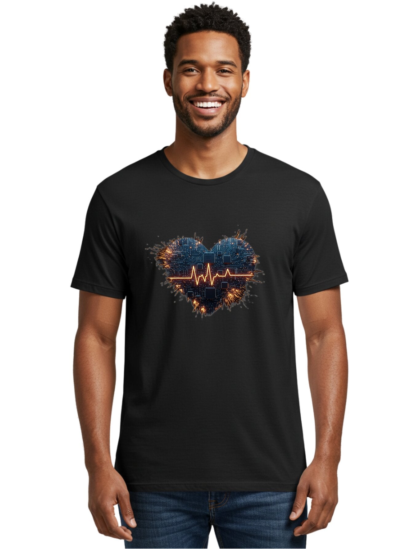 Heart-Circuit Men'S Graphic Tee, 100% Cotton, Comfortable Casual Summer Wear, Machine Washable, Vintage Camera, Old Camera, Antique Camera, Black Camera, Classic Photography, Photography Equipment, Nostalgic Device, Film Camera, Camera Art Bam631 30